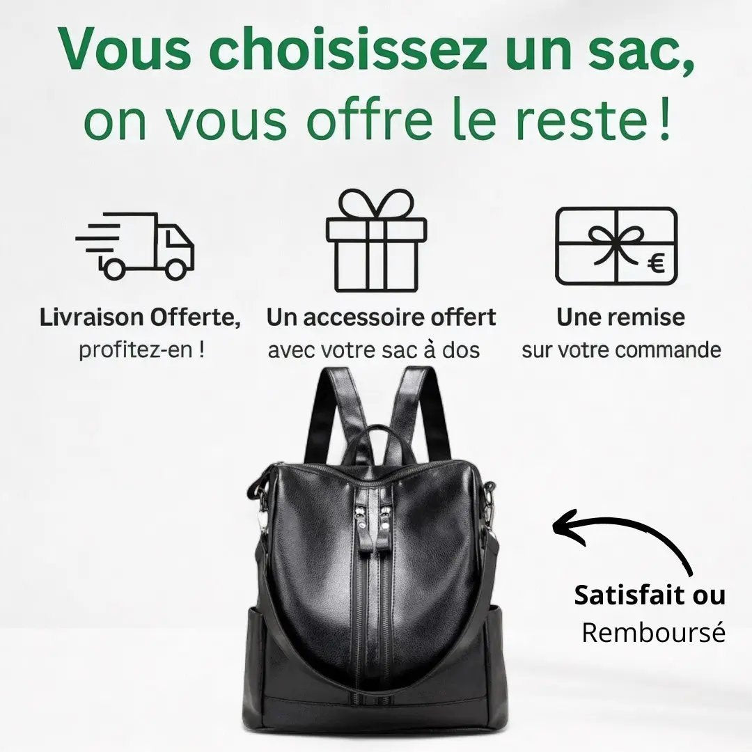 Sac à main sac à dos 2 en 1 noir de 15litres, ultra léger - Havresacs - HavreS