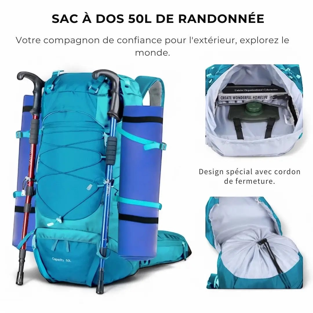 Sac à dos de trekking grande capacité de 50L - Havresacs - HavreS