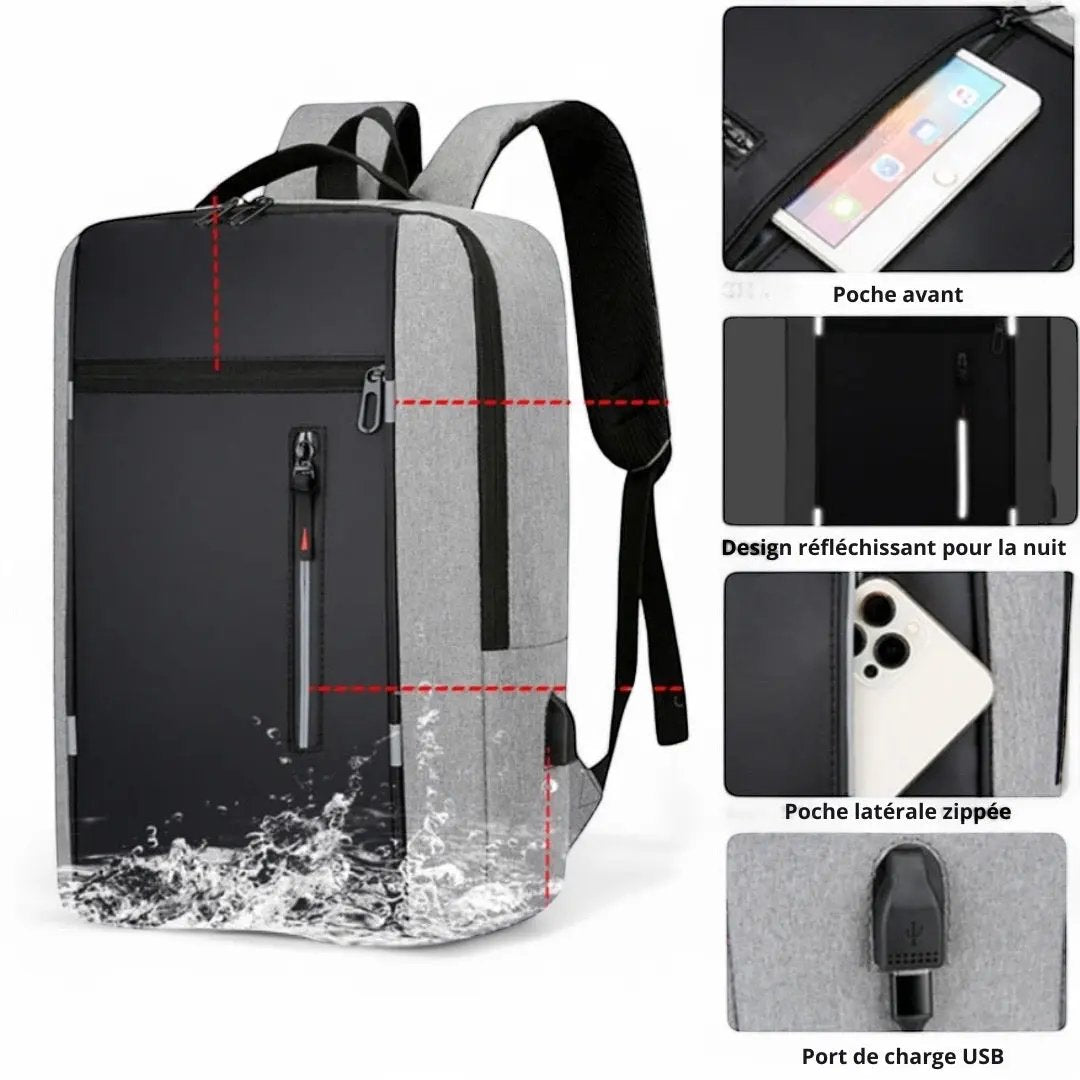 Sac à dos urbain et voyage homme, imperméable et connecté – Havresacs - HavreS