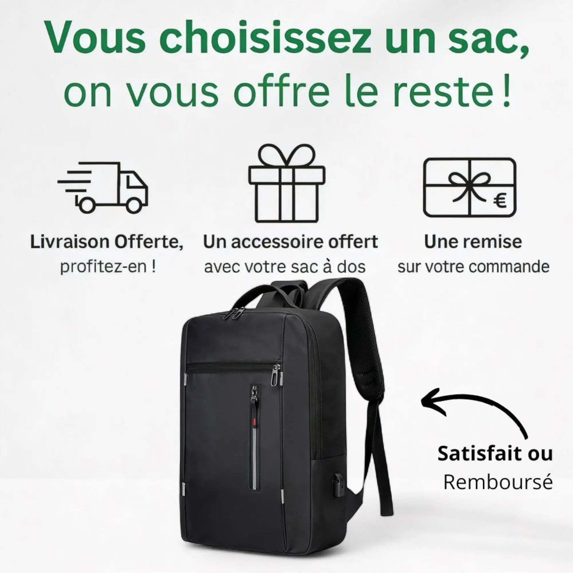Sac à dos urbain et voyage homme, imperméable et connecté – Havresacs - HavreS