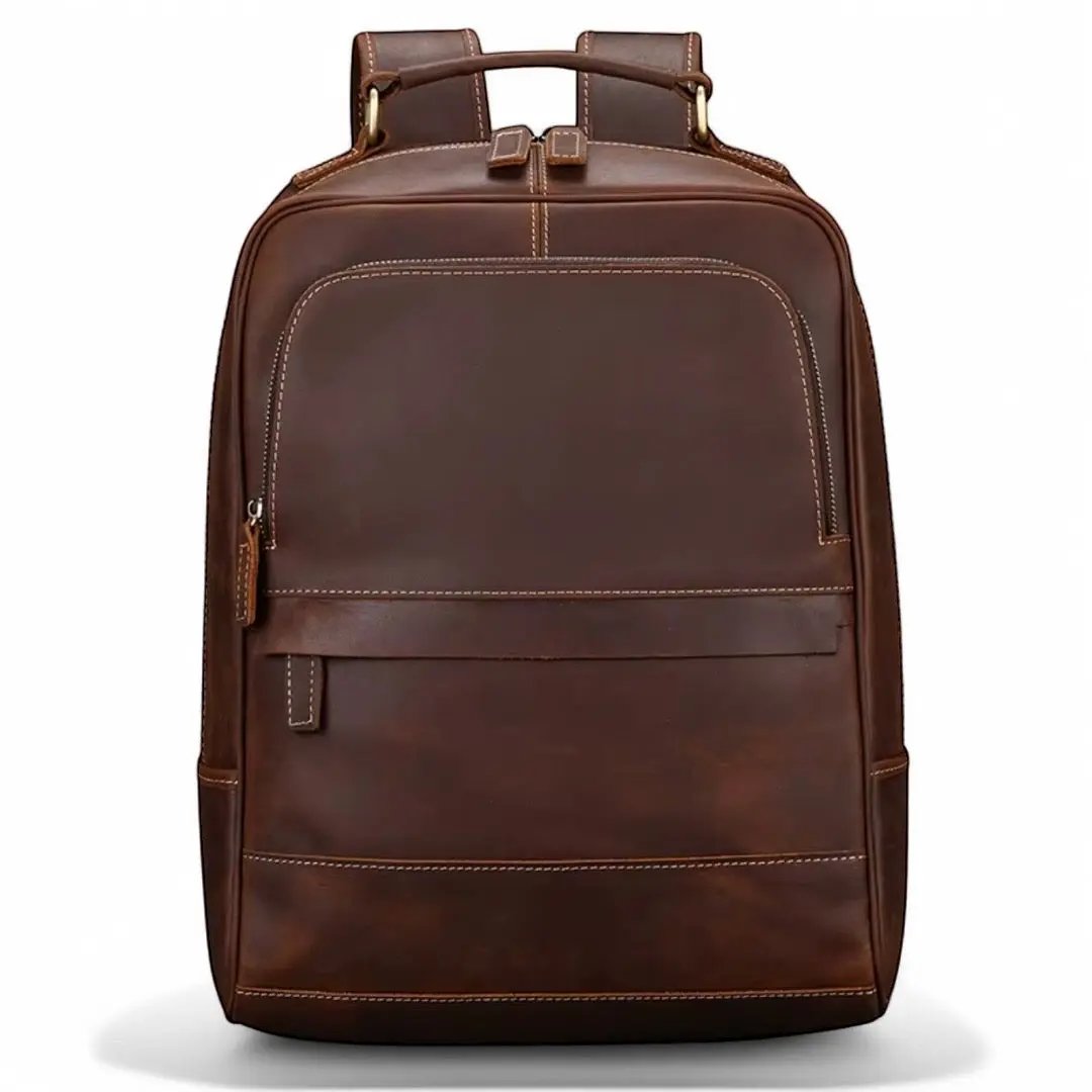 Sac à dos en cuir vintage pour homme tendance, pc 15" - Havresacs - HavreS