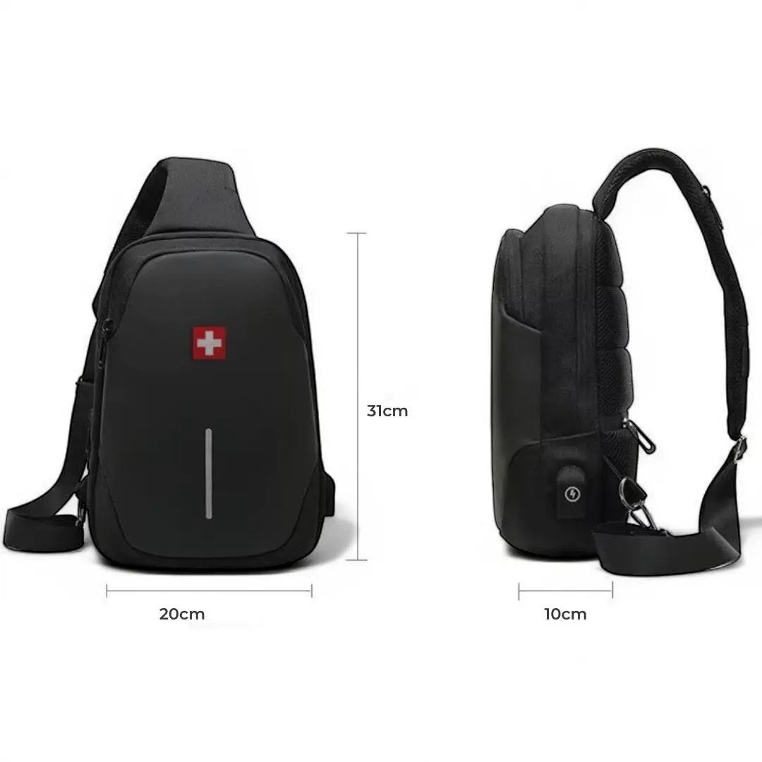 Sac bandoulière homme imperméable de 6 litres, antivol – Havresacs - HavreS