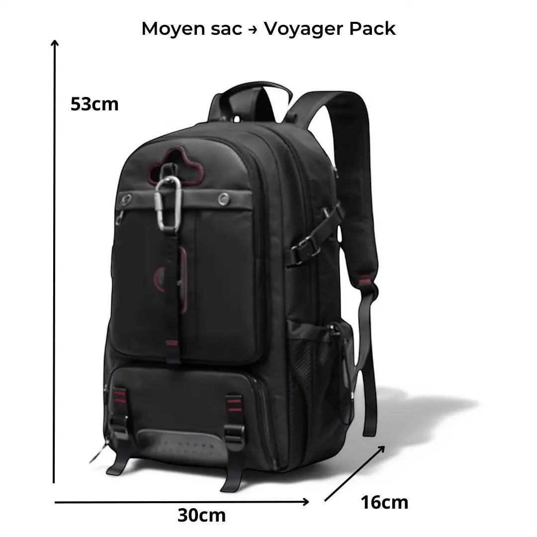 Sac à dos de voyage extensible 80L, poche PC 17 pouces - Havresacs - HavreS