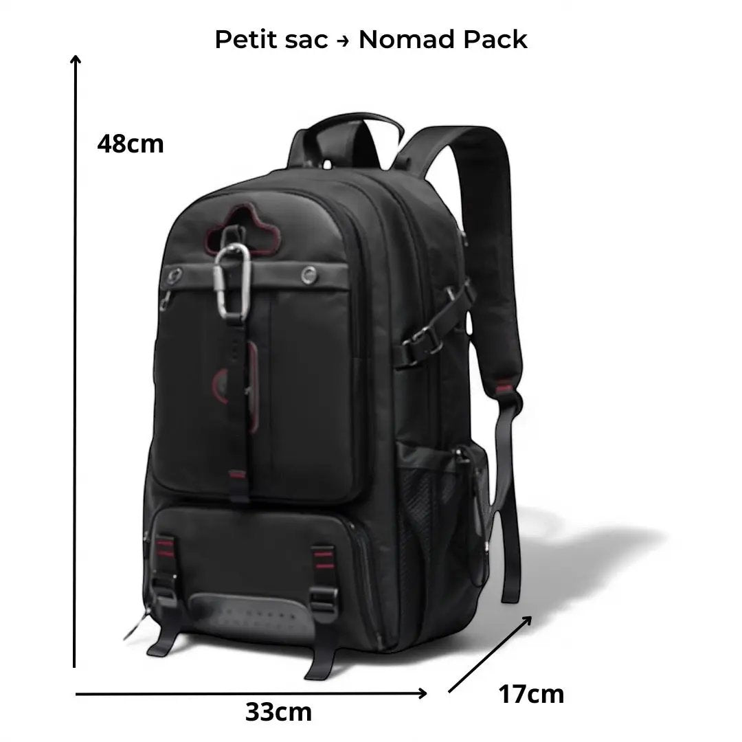 Sac à dos de voyage extensible 80L, poche PC 17 pouces - Havresacs - HavreS