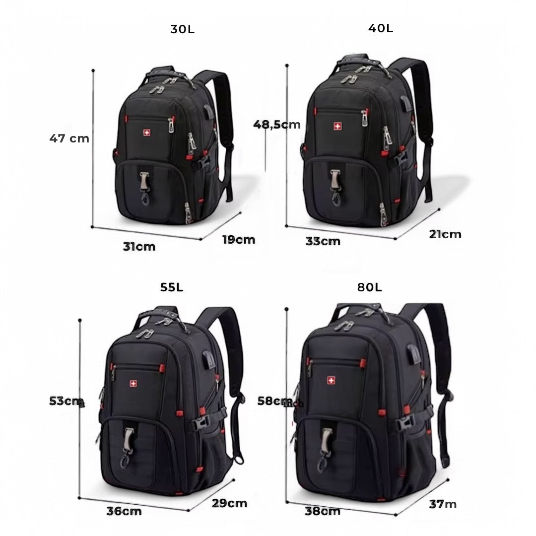 Sac à dos grande capacité – 30L à 80L, PC 17" – Havresacs