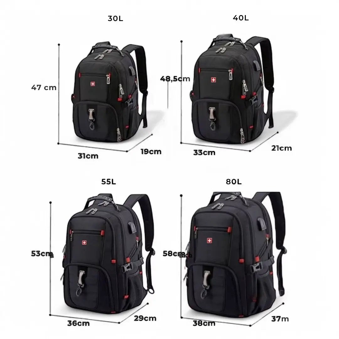 Sac à dos grande capacité 30L-80L – Voyage, PC 17 pouces – Havresacs - HavreS