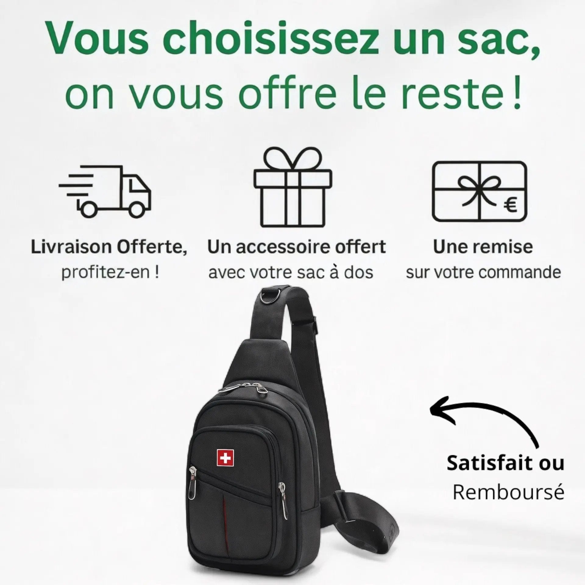 Sac bandoulière homme, étanche de 5L, léger pour voyager - Havresacs - HavreS