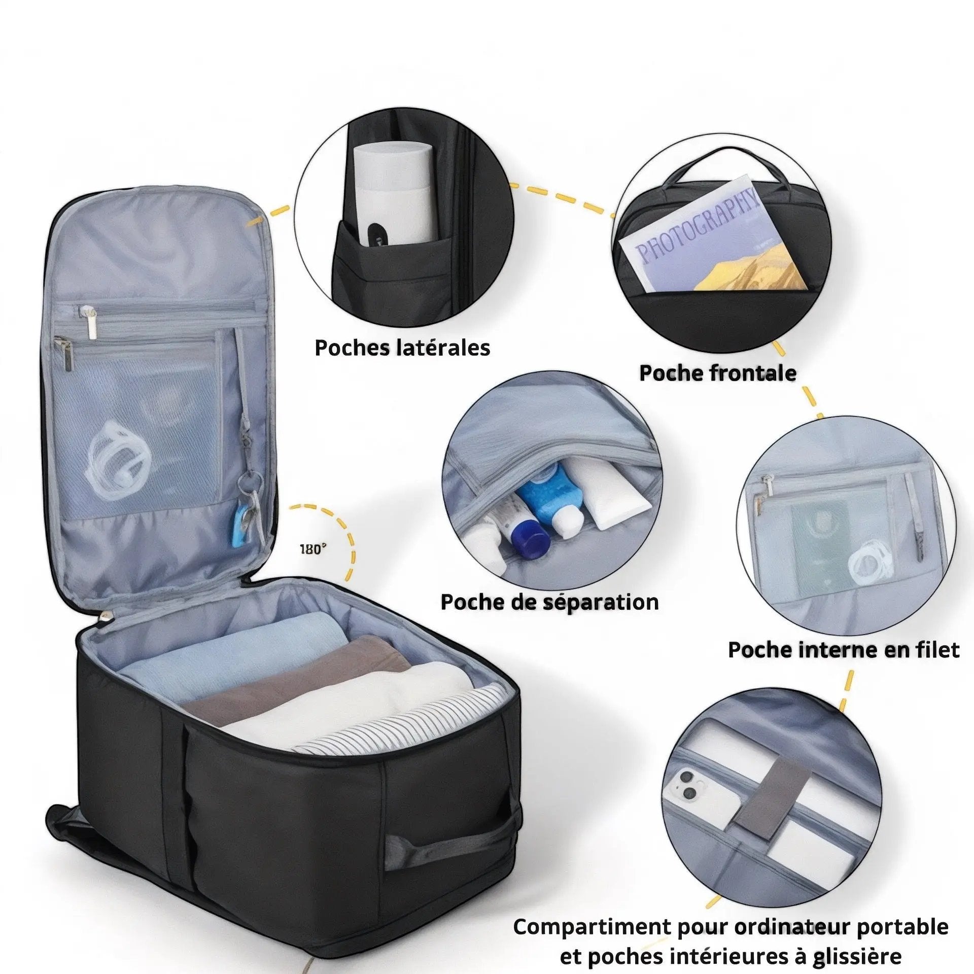 Sac à dos voyage tendance 20-30L, ordinateur 15 pouces – Havresacs - HavreS