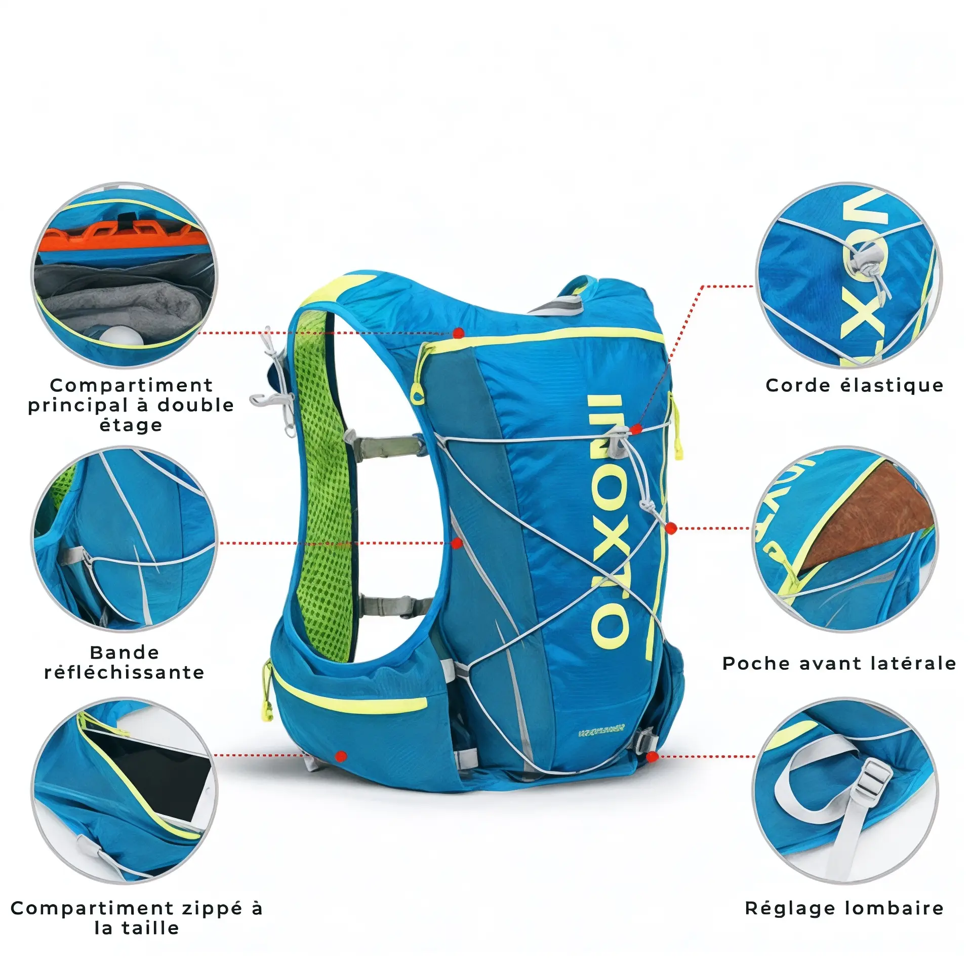 Sac à dos d'hydratation 8L, idéal pour le sport - Havresacs - HavreS