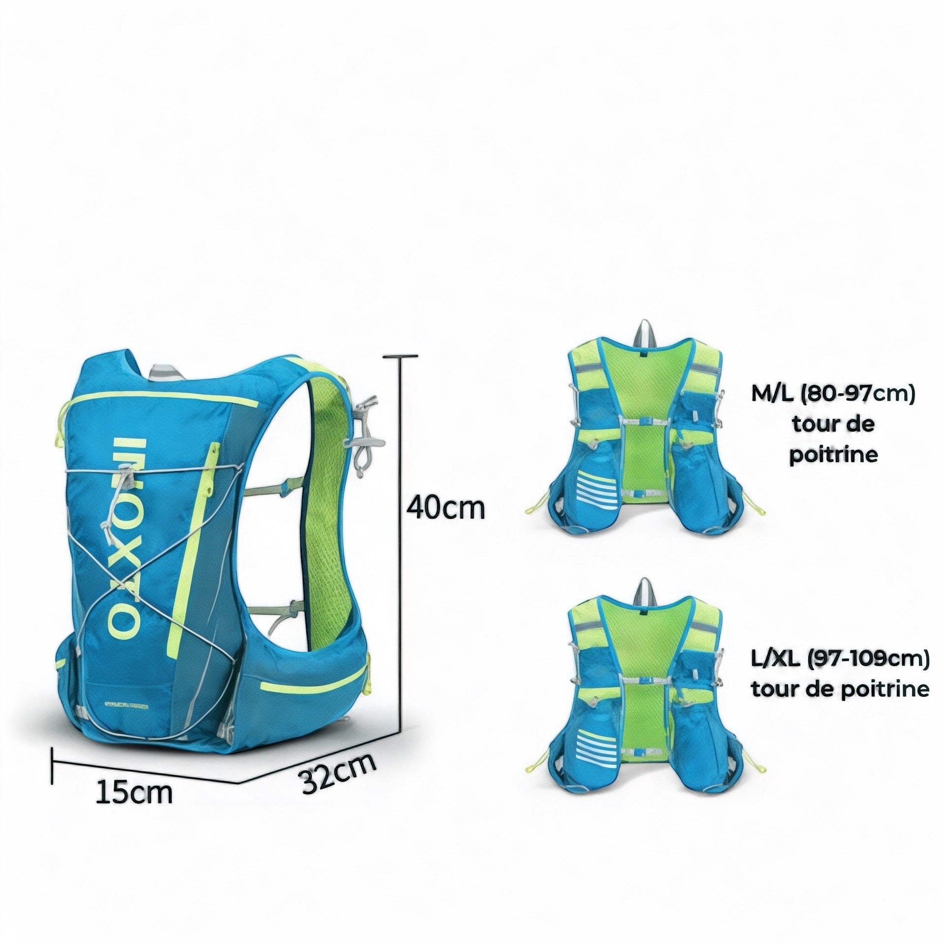 Sac à dos d'hydratation running 8L – HydrateOn – Havresacs