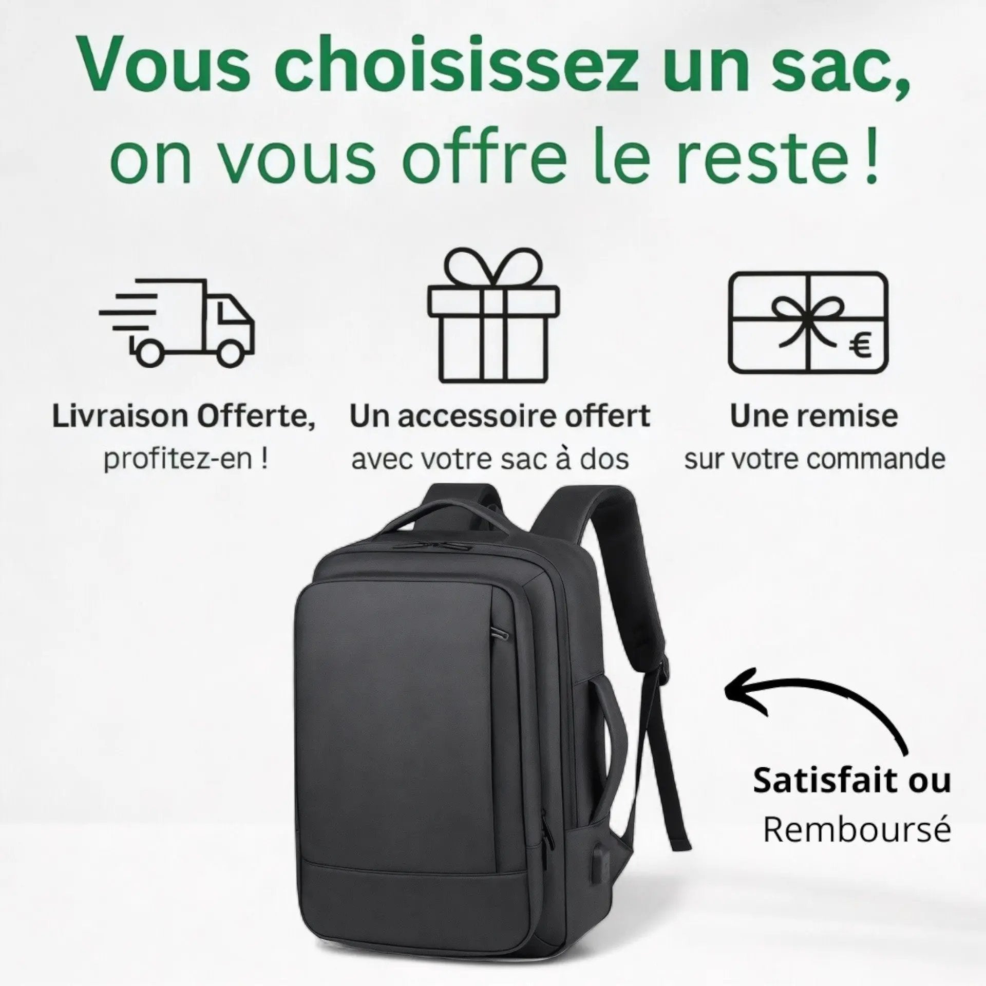 Sac à dos extensible 20 litres, idéal en bagage cabine – Havresacs - HavreS
