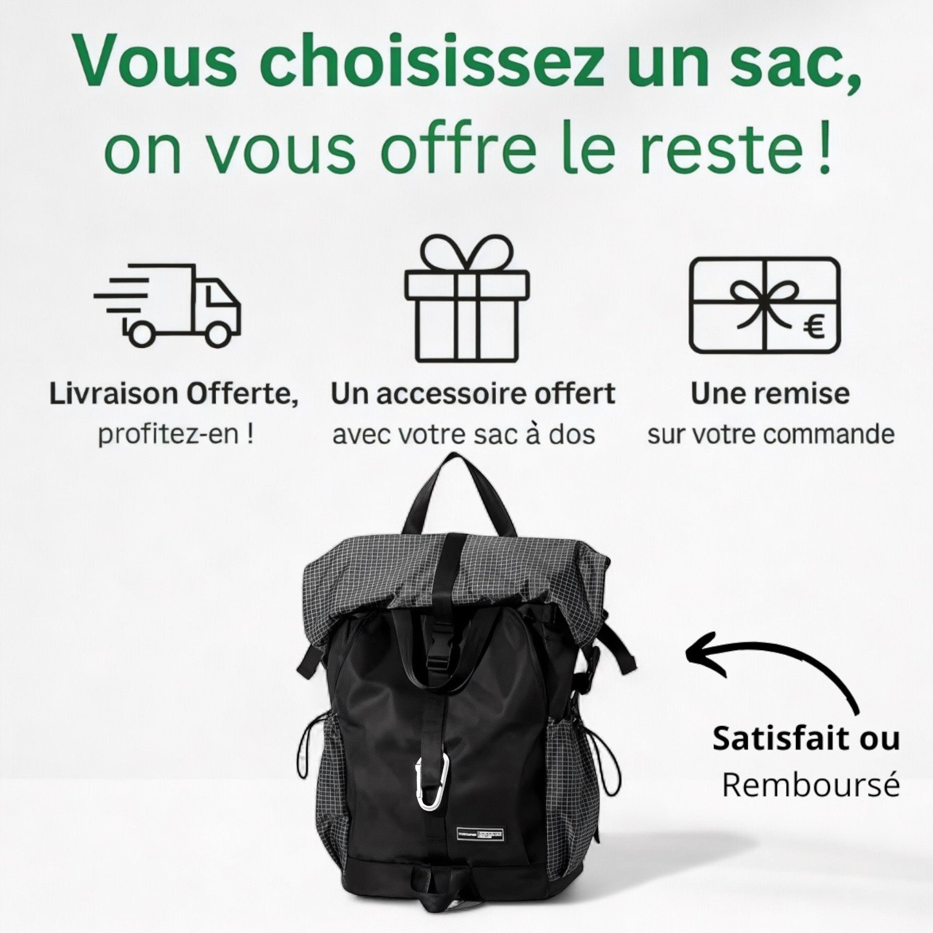Sac à dos extensible waterproof – Infinity Pro – Havresacs