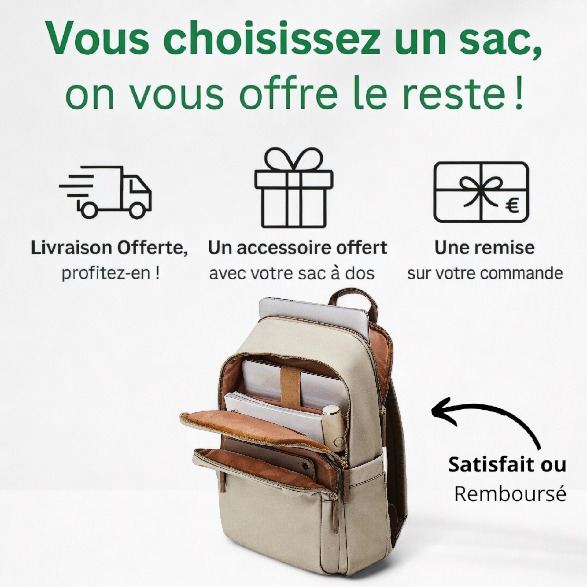 Sac à dos femme voyage élégant – Travel Chic – Havresacs