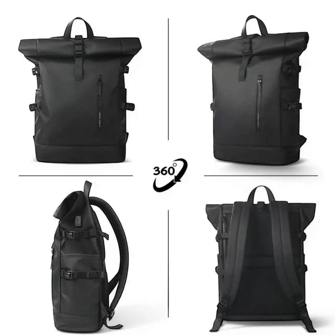 Sac à dos Roll Top waterproof avec USB – Urban Flex – Havresacs - HavreS