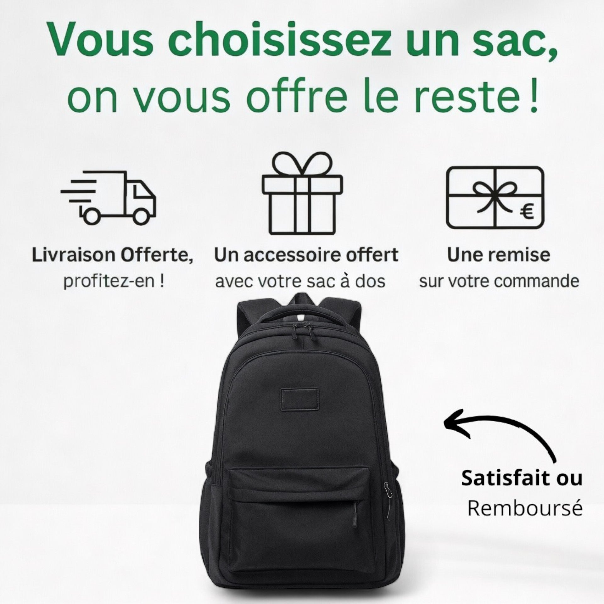Sac à dos polyvalent waterproof – Active Travel – Havresacs