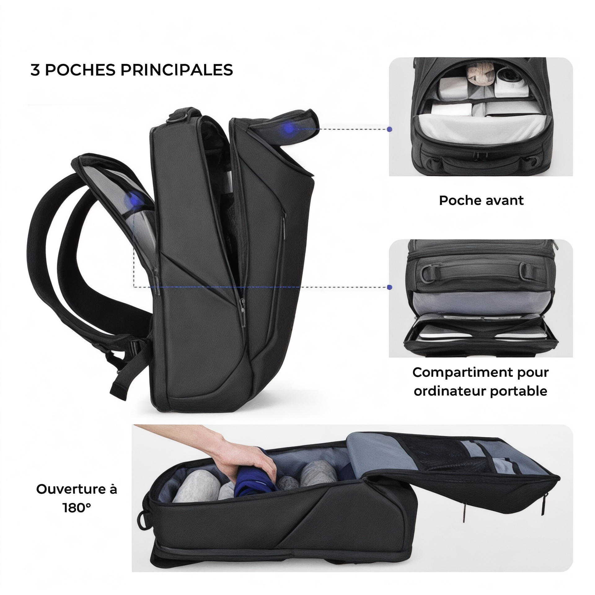 Sac à dos waterproof de 30L – Compacto Pro – Havresacs