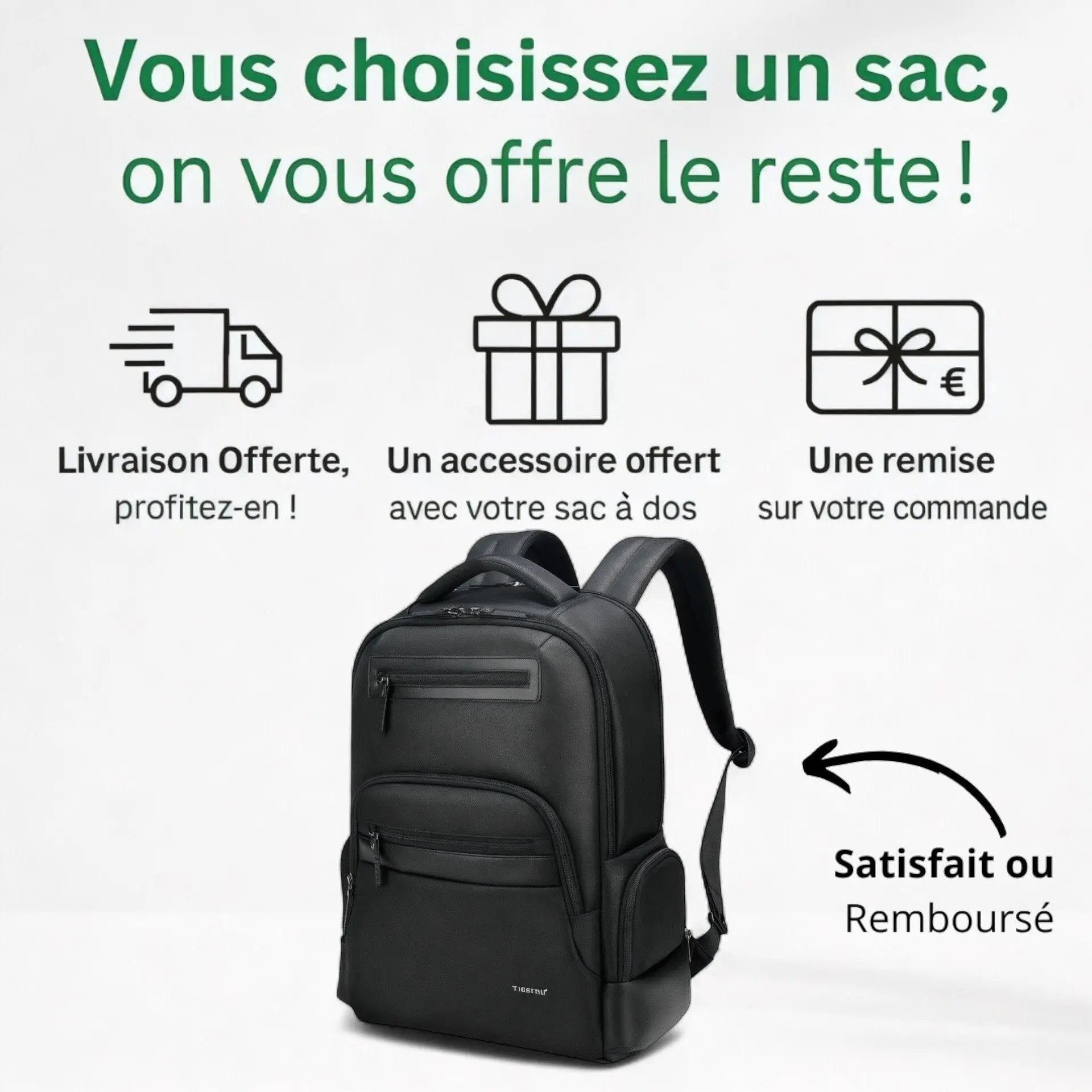 Sac à dos homme femme voyage +20L, imperméable PC 15" – Havresacs - HavreS