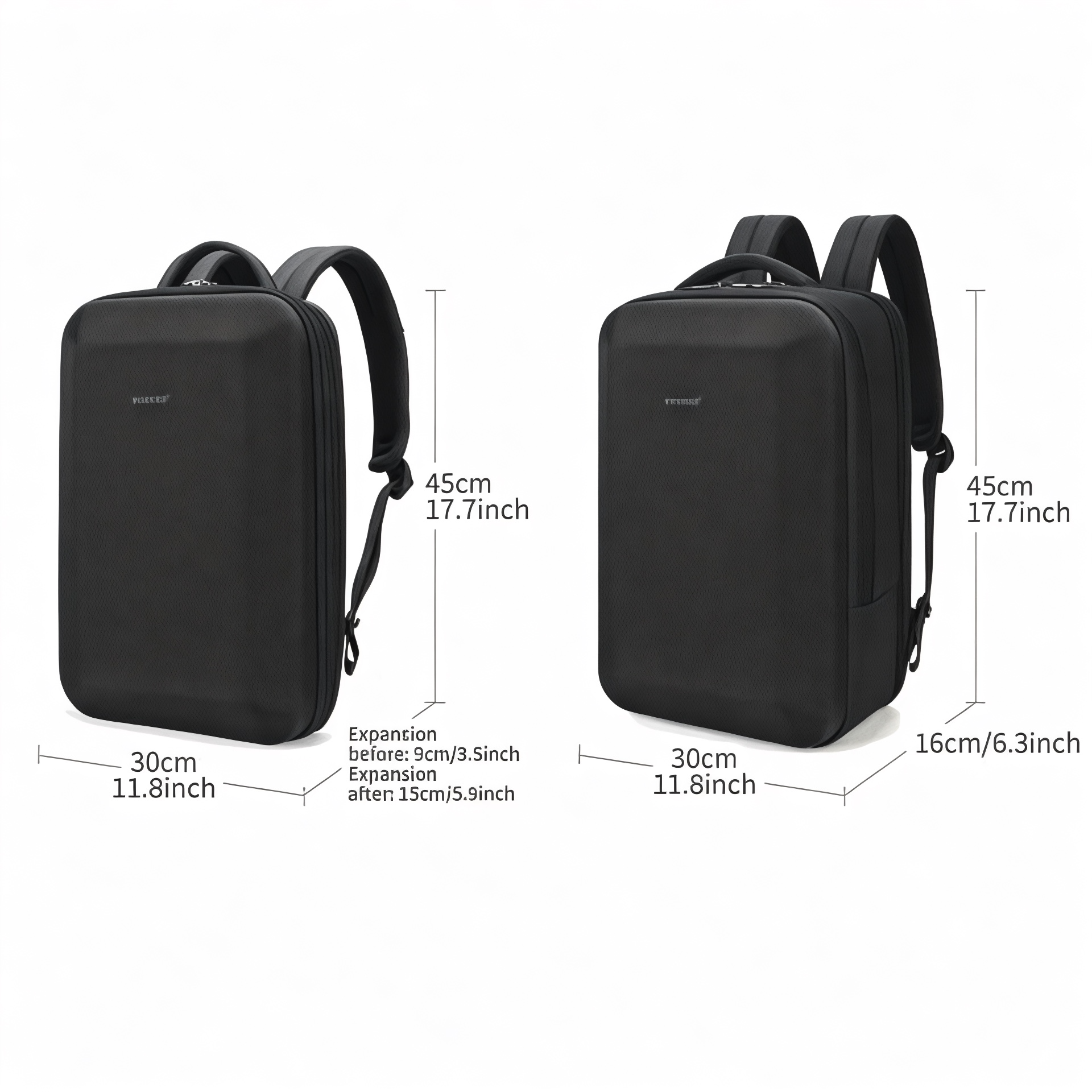 Sac à dos noir de 20 litres sécurisé – Tigernu – Havresacs
