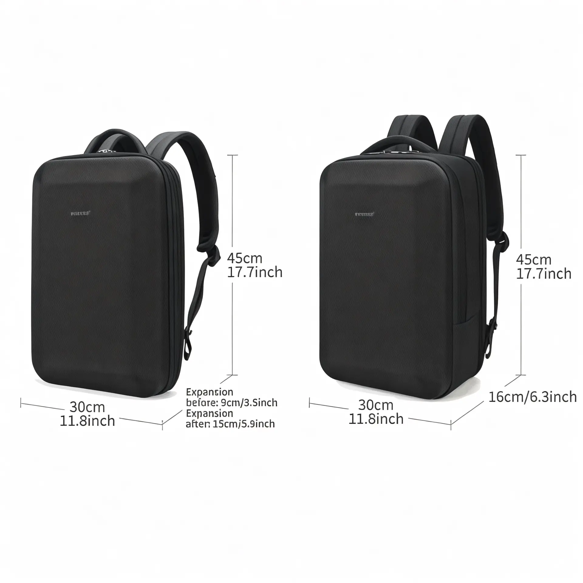 Sac à dos noir de 20 litres sécurisé, pour homme et femme – Havresacs - HavreS