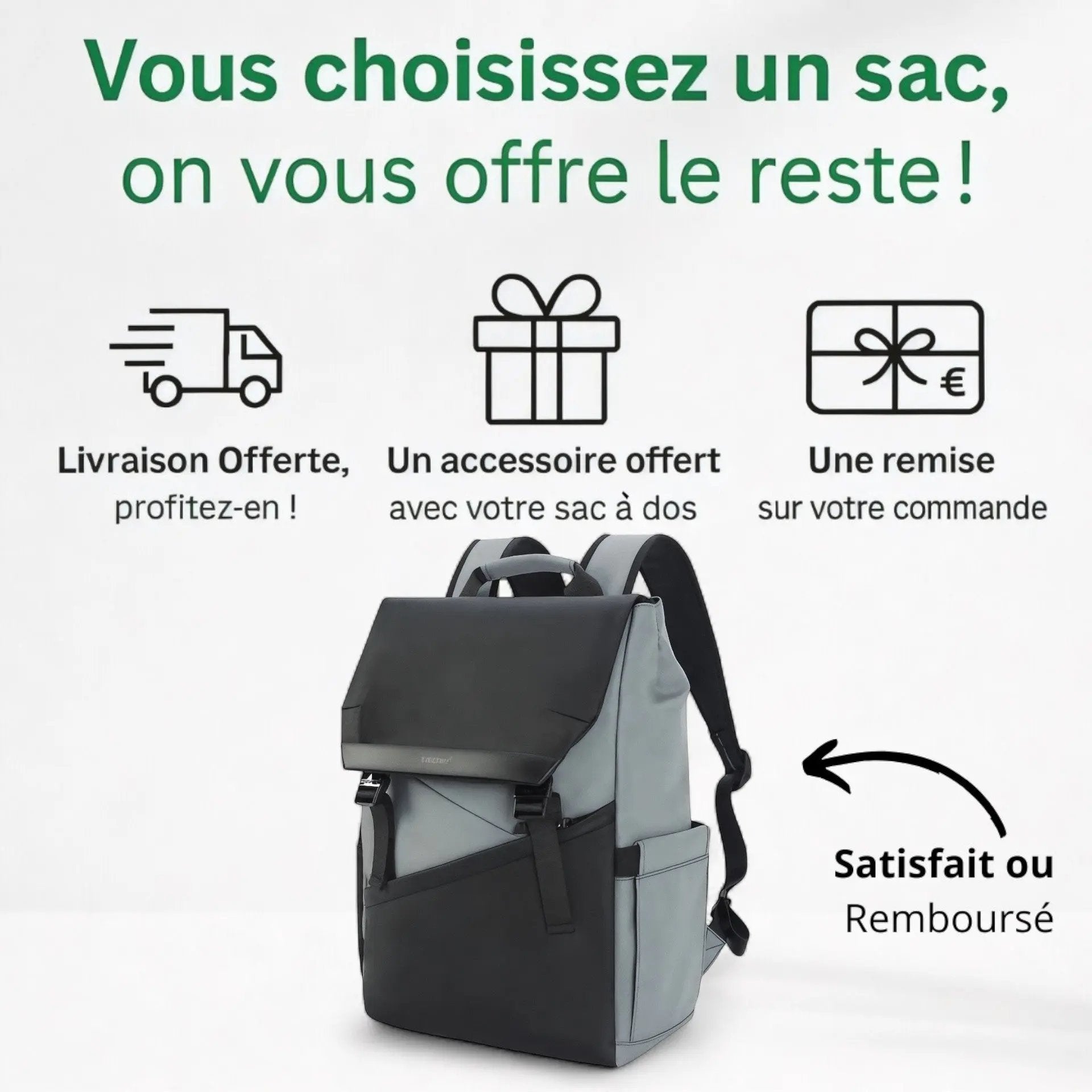 Sac à dos connecté étanche et urbain, ordinateur 15 pouces –Havresacs - HavreS