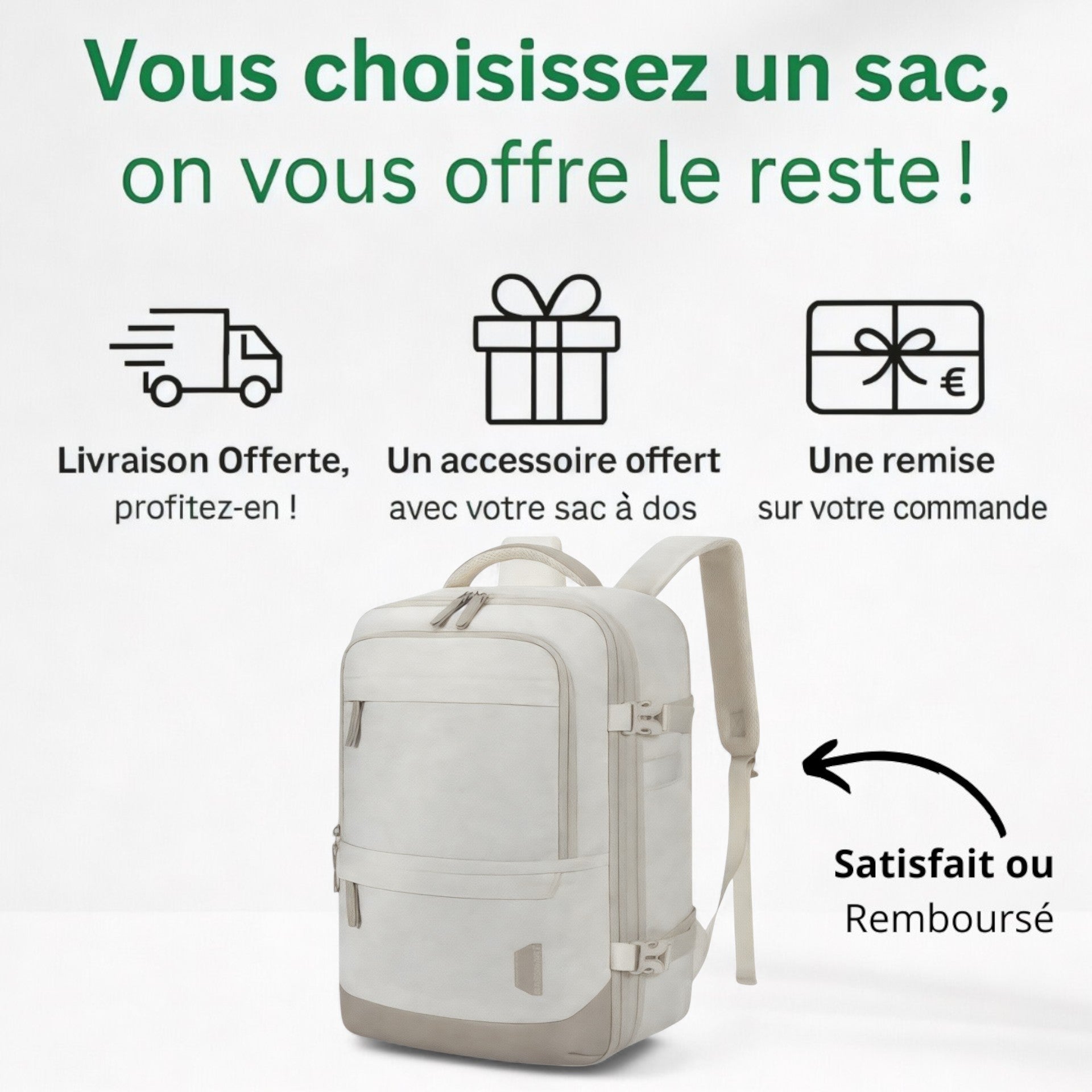 Sac à dos bagage à main extensible – Eclipse – Havresacs
