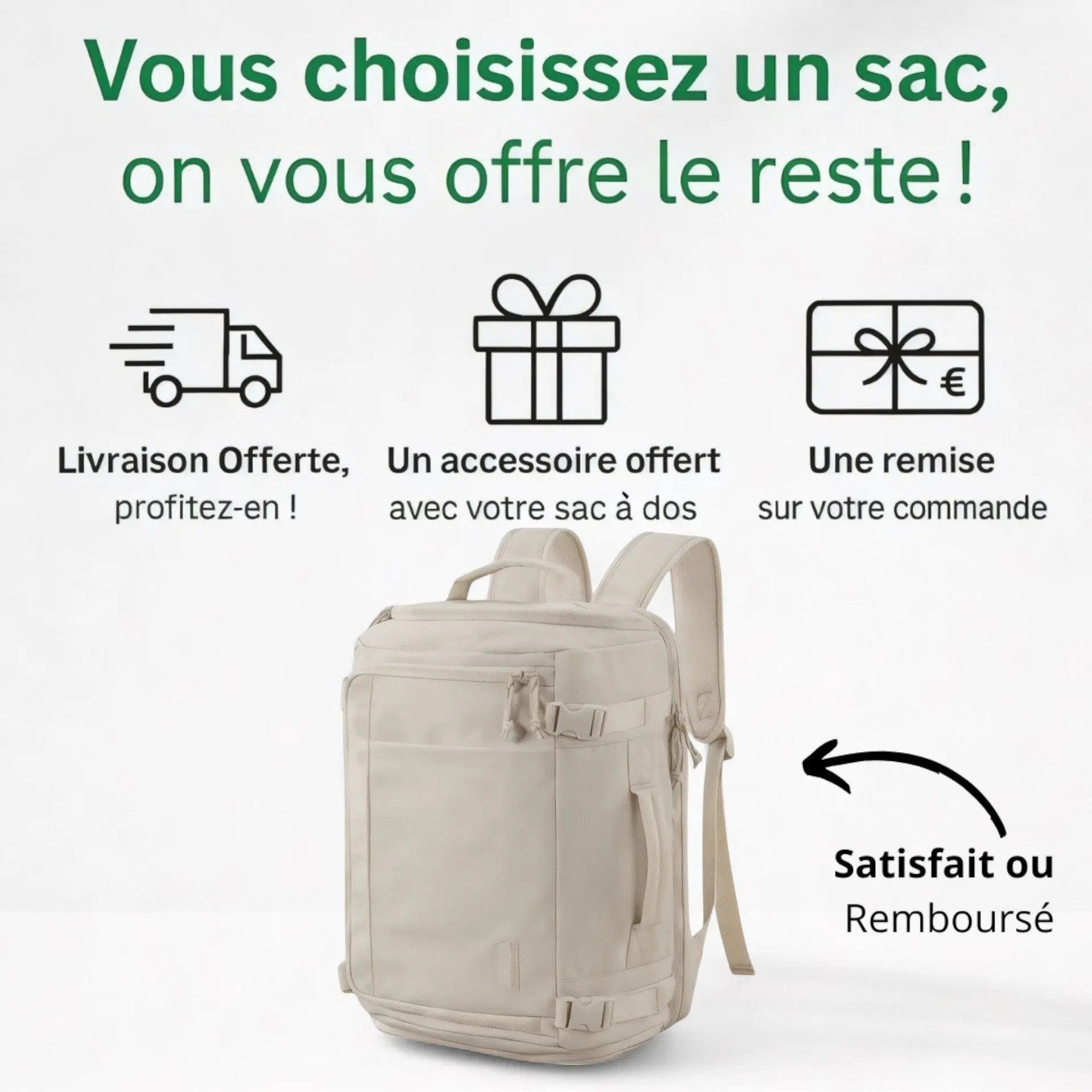Sac à dos femme voyage cabine, 30L, ordinateur 15 pouces – Havresacs - HavreS