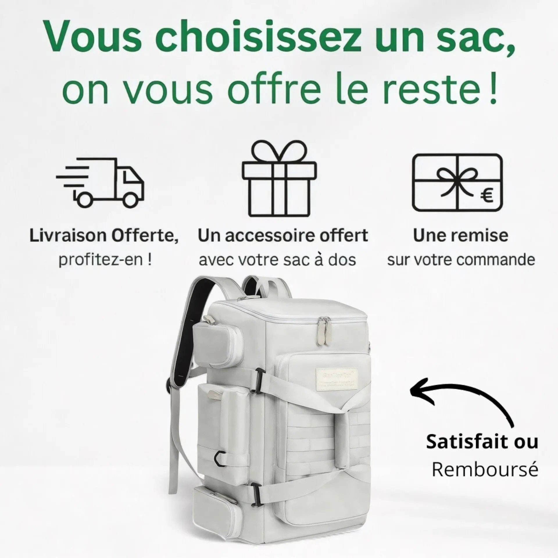 Sac à dos grande capacité voyage et sport 50L – Havresacs - HavreS