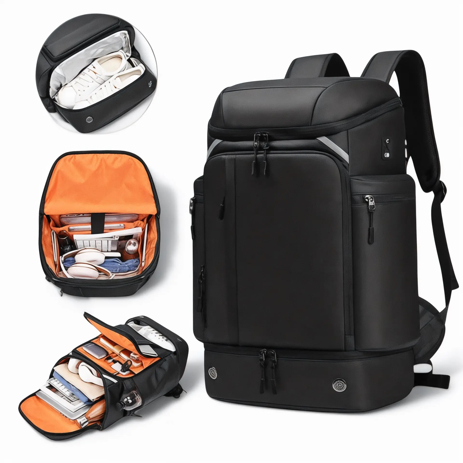 Sac à dos de voyage 50L, rangement ordinateur 17 pouces - Havresacs - HavreS