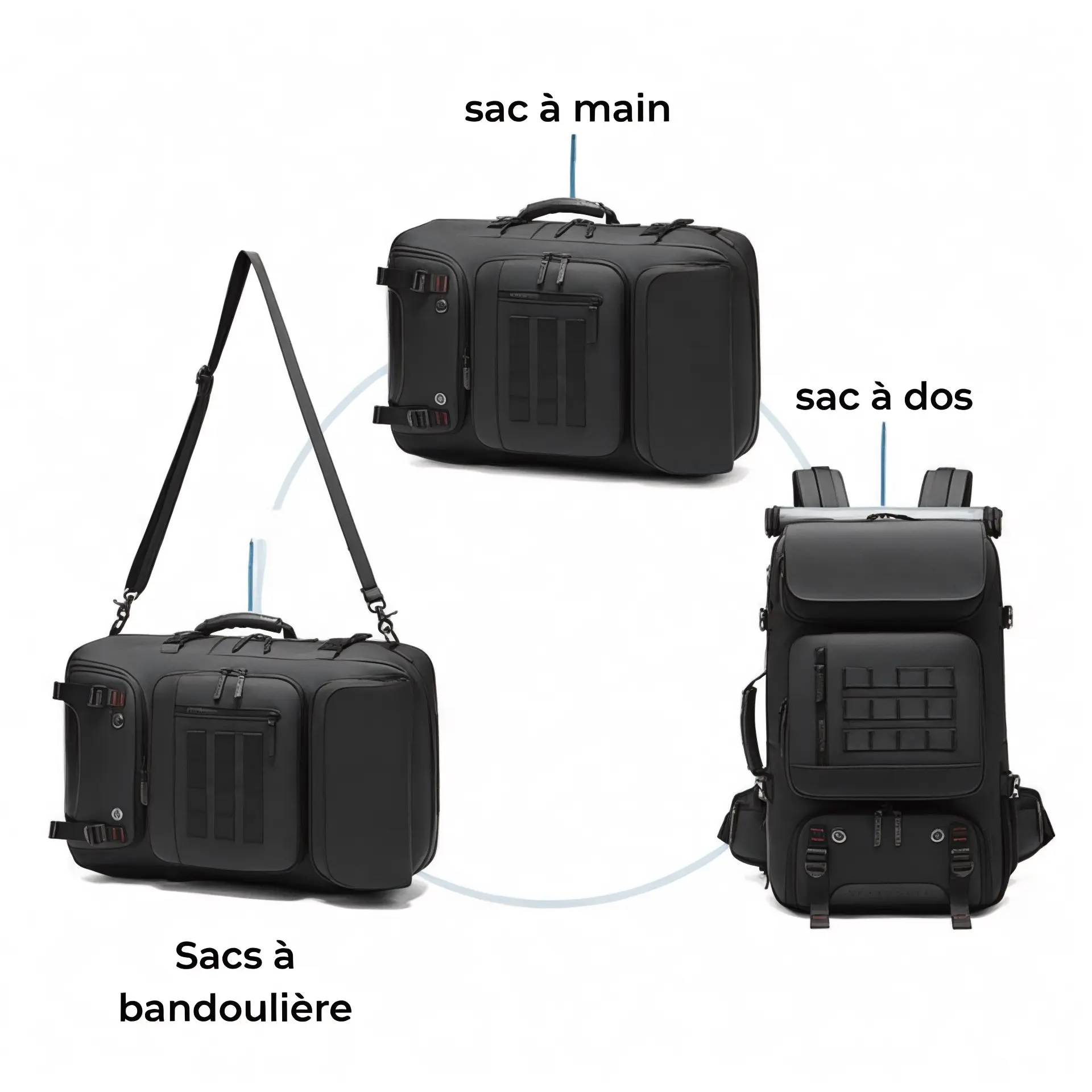 Sac à dos voyage 50L, avec poche ordinateur 17 pouces - Havresacs - HavreS