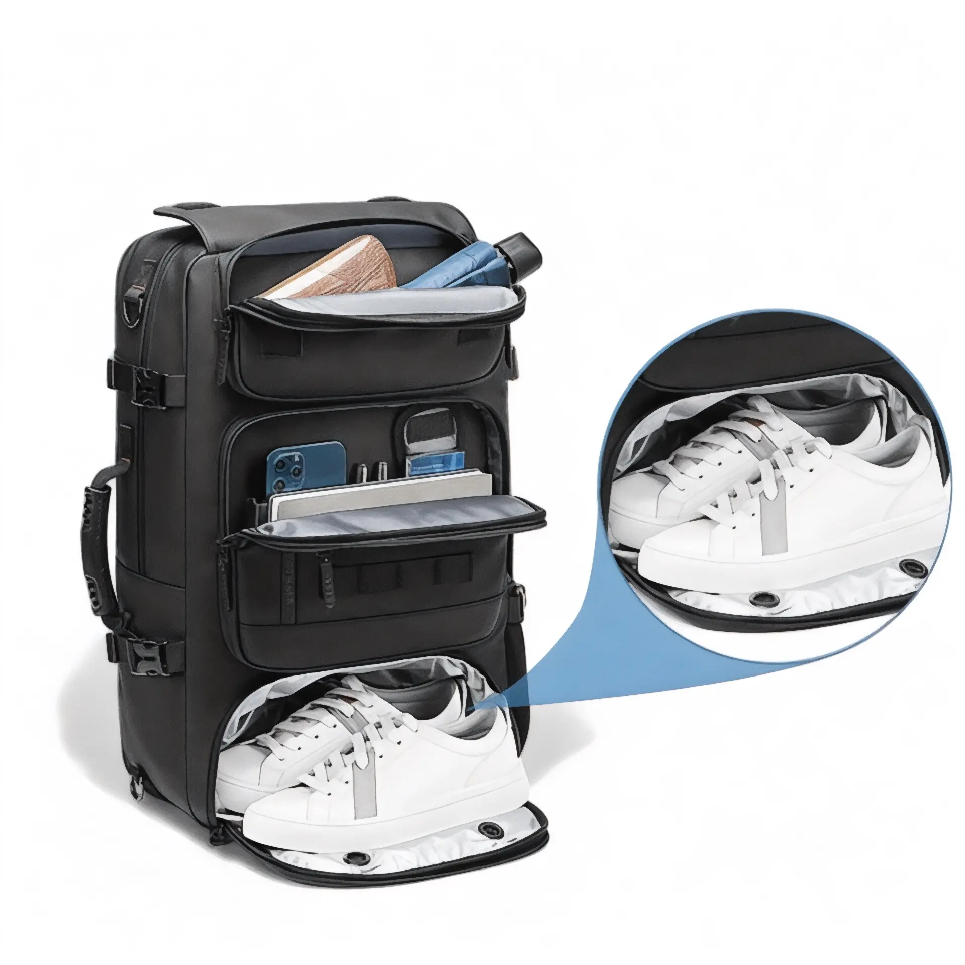 Sac à dos voyage 50L, avec poche ordinateur 17 pouces - Havresacs - HavreS