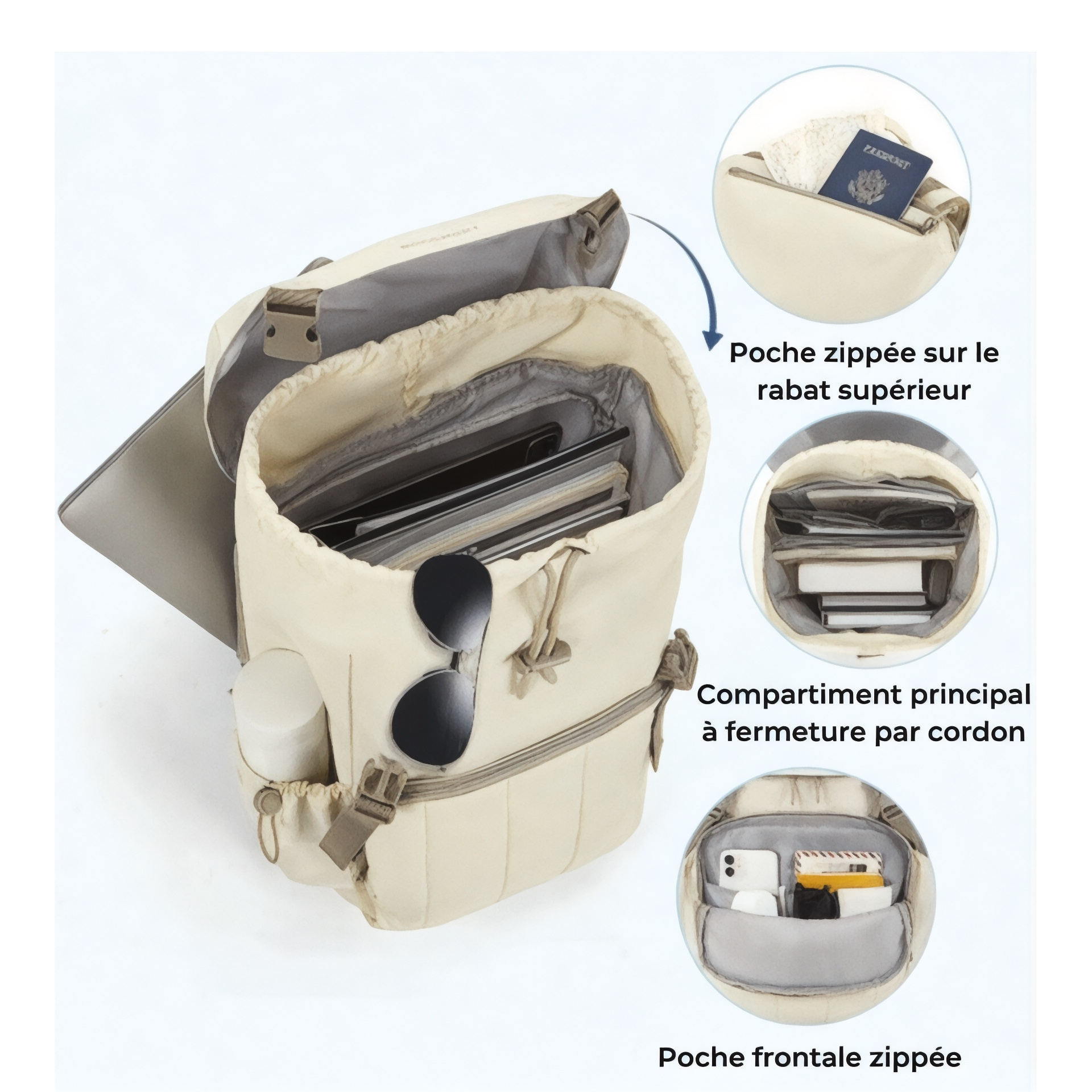 Sac à dos ultra léger PC 15,6 pouces – ChicPak – Havresacs