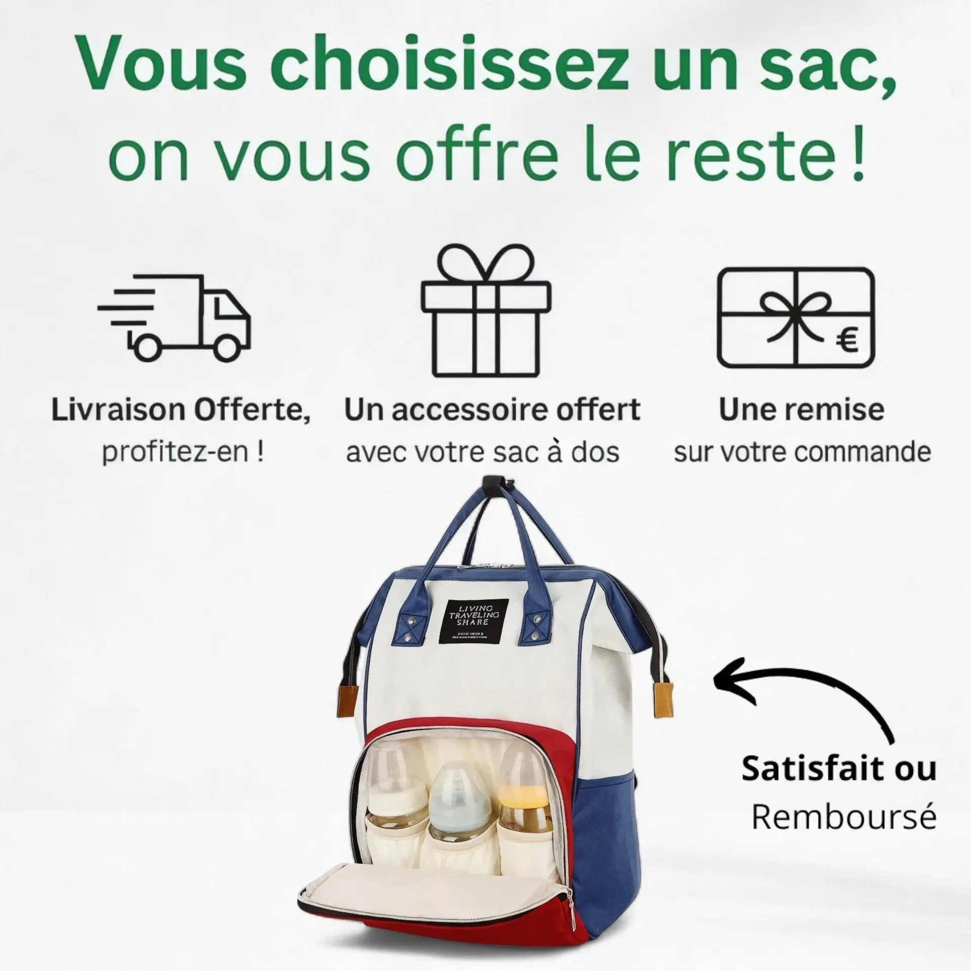 Sac à dos à langer, isotherme pour biberons de 15 litres - Havresacs - HavreS