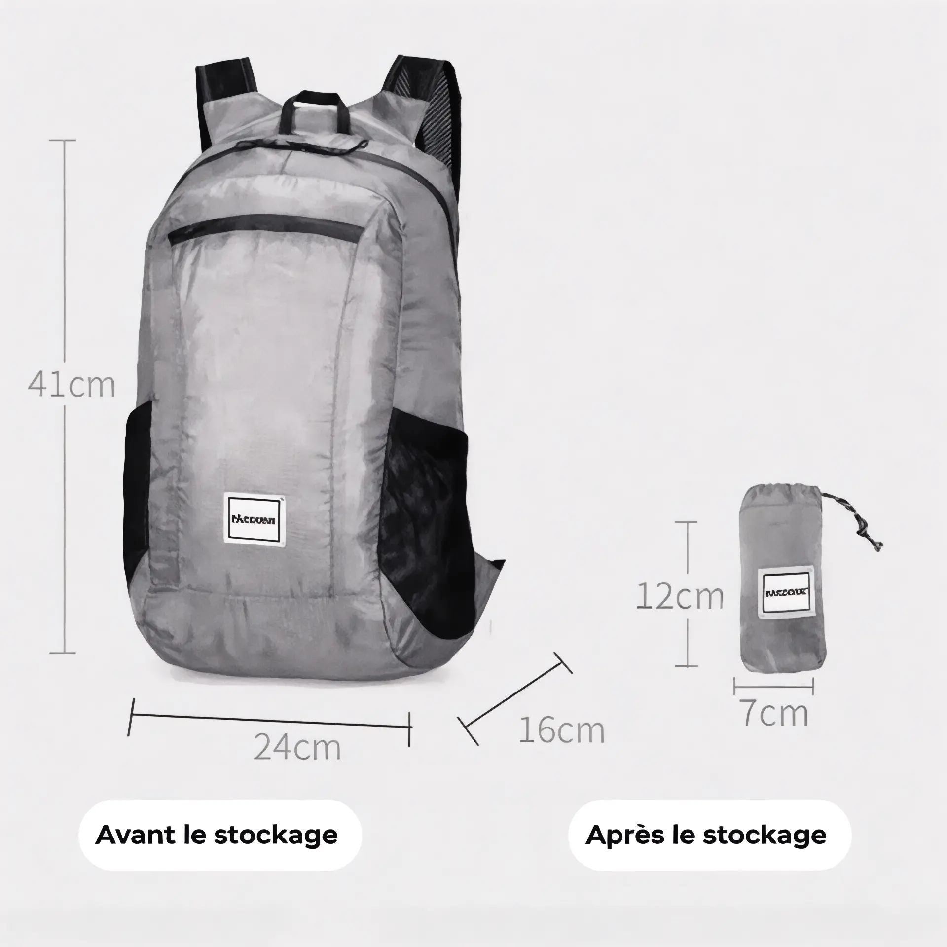 Sac à dos pliable ultra léger de 20L et imperméable - Havresacs - HavreS
