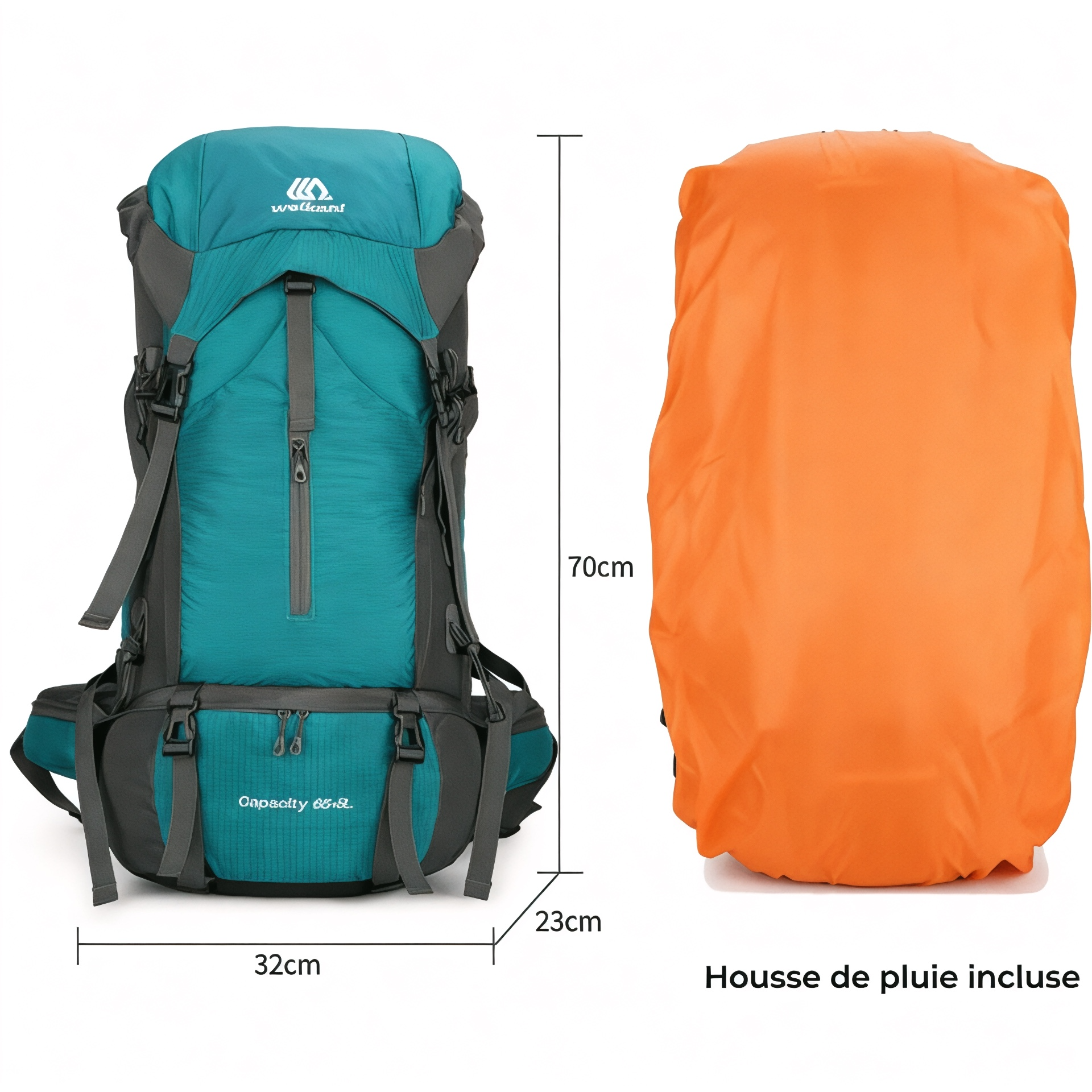 Sac à dos étanche de grande capacité 65L – AdventSeal – Havresacs