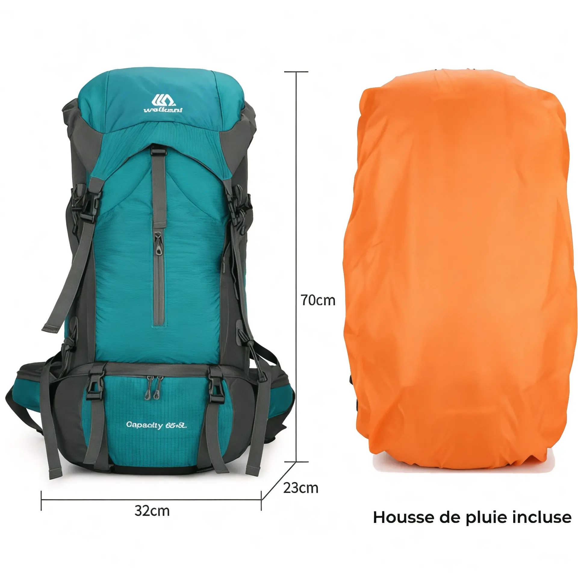 Sac à dos étanche 65L pour aventuriers et les randonnées - Havresacs - HavreS