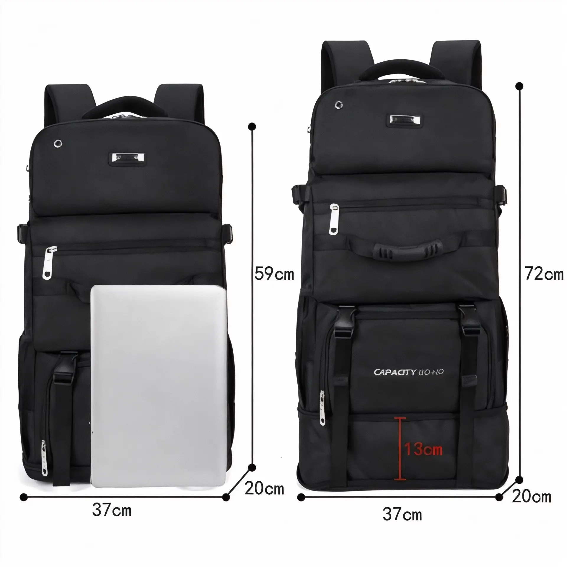 Sac à dos grande capacité 45L – PC 15 pouces, USB – Havresacs - HavreS