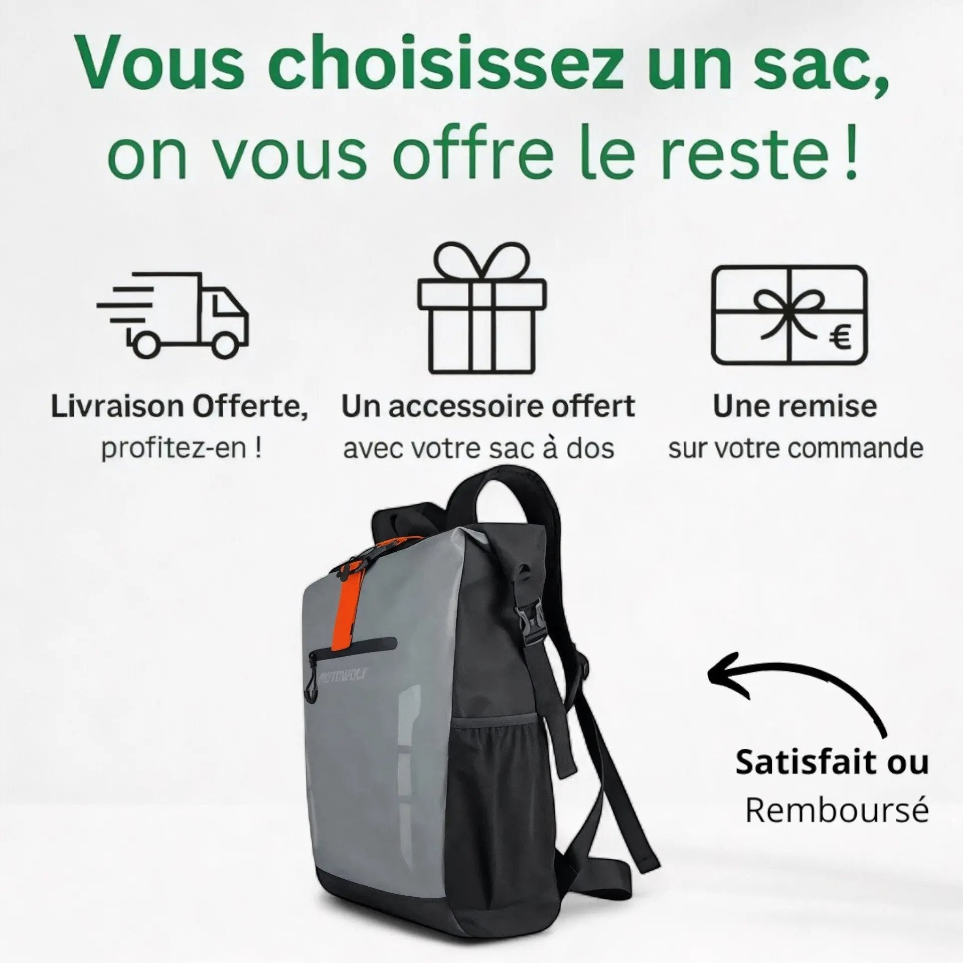 Sac à dos moto étanche de 20L, poche ordinateur 15 pouces - Havresacs - HavreS