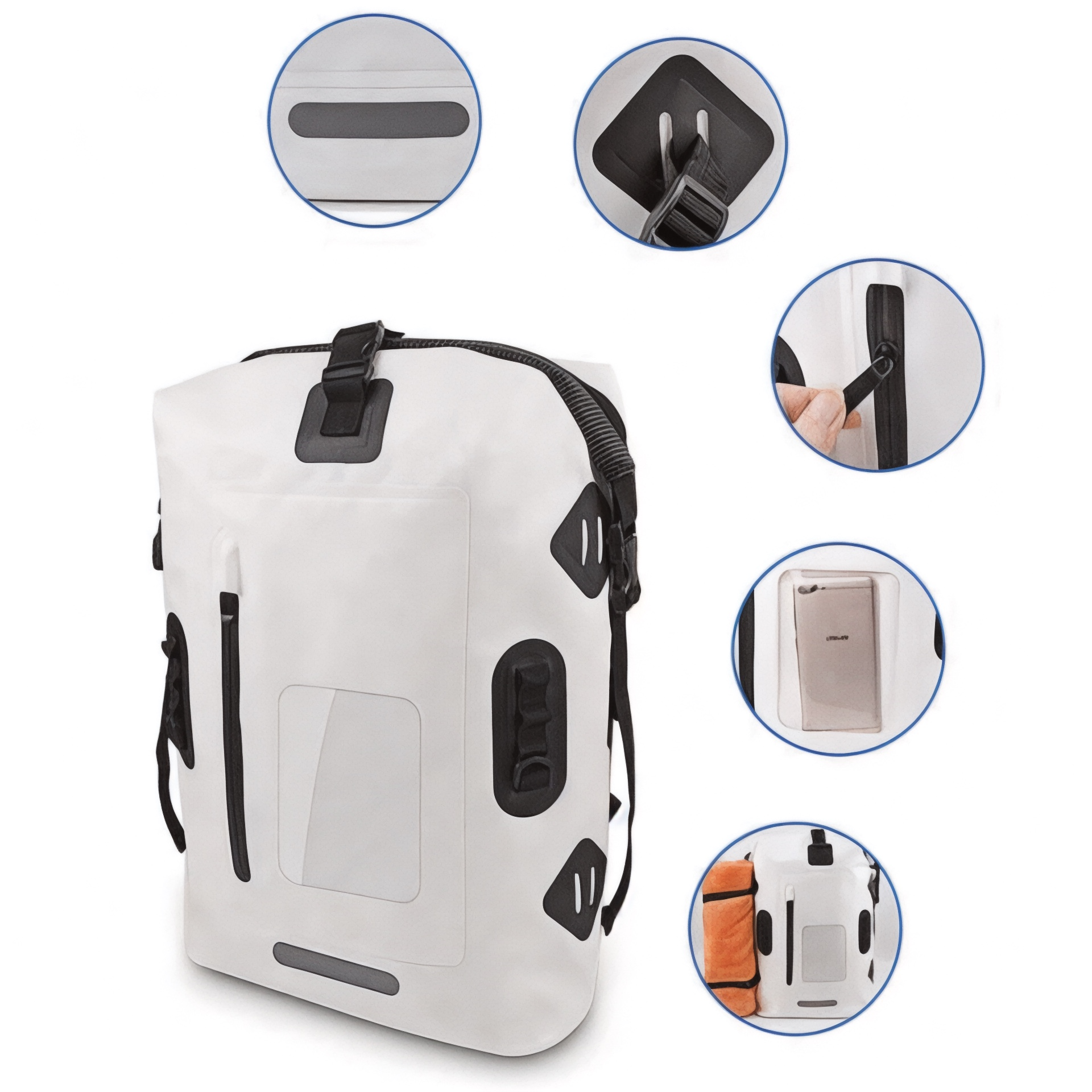 Sac à dos étanche PVC 30L – AquaTrek Pro – Havresacs