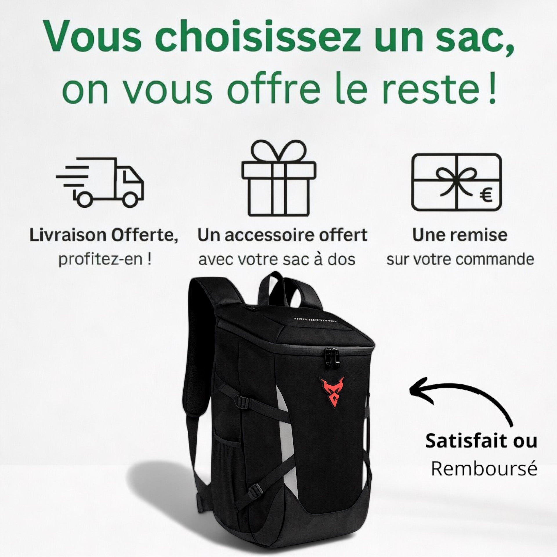 Sac à dos moto étanche extensible – TractionWheel – Havresacs