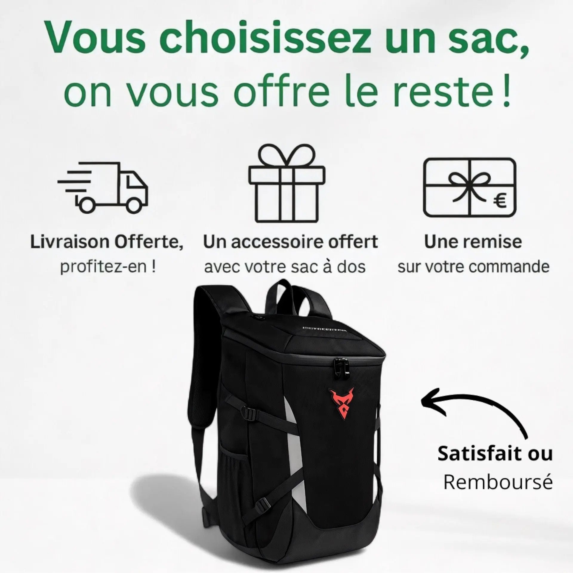 Sac à dos moto étanche extensible de 24L à 28L - Havresacs - HavreS