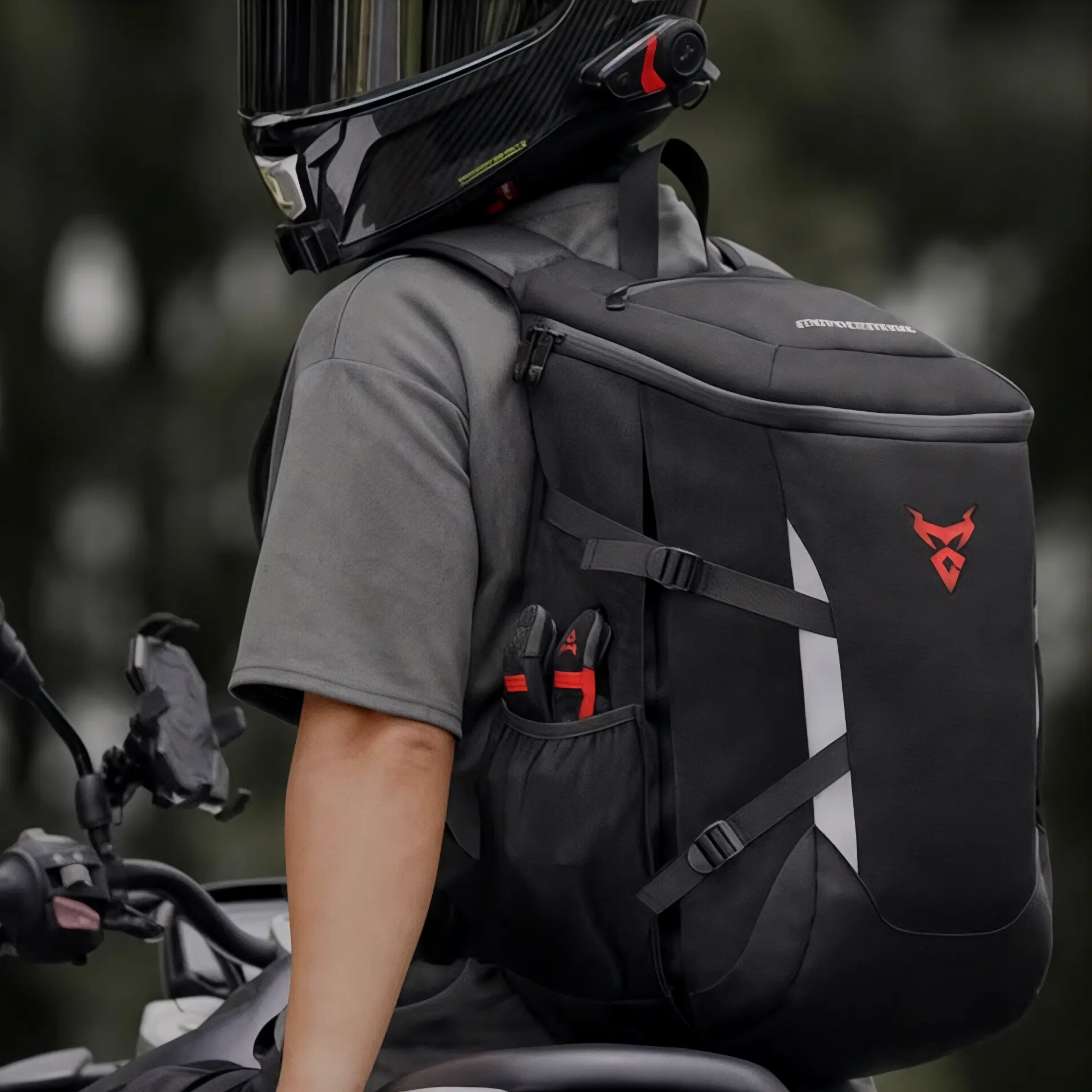 Sac à dos moto étanche extensible de 24L à 28L - Havresacs - HavreS