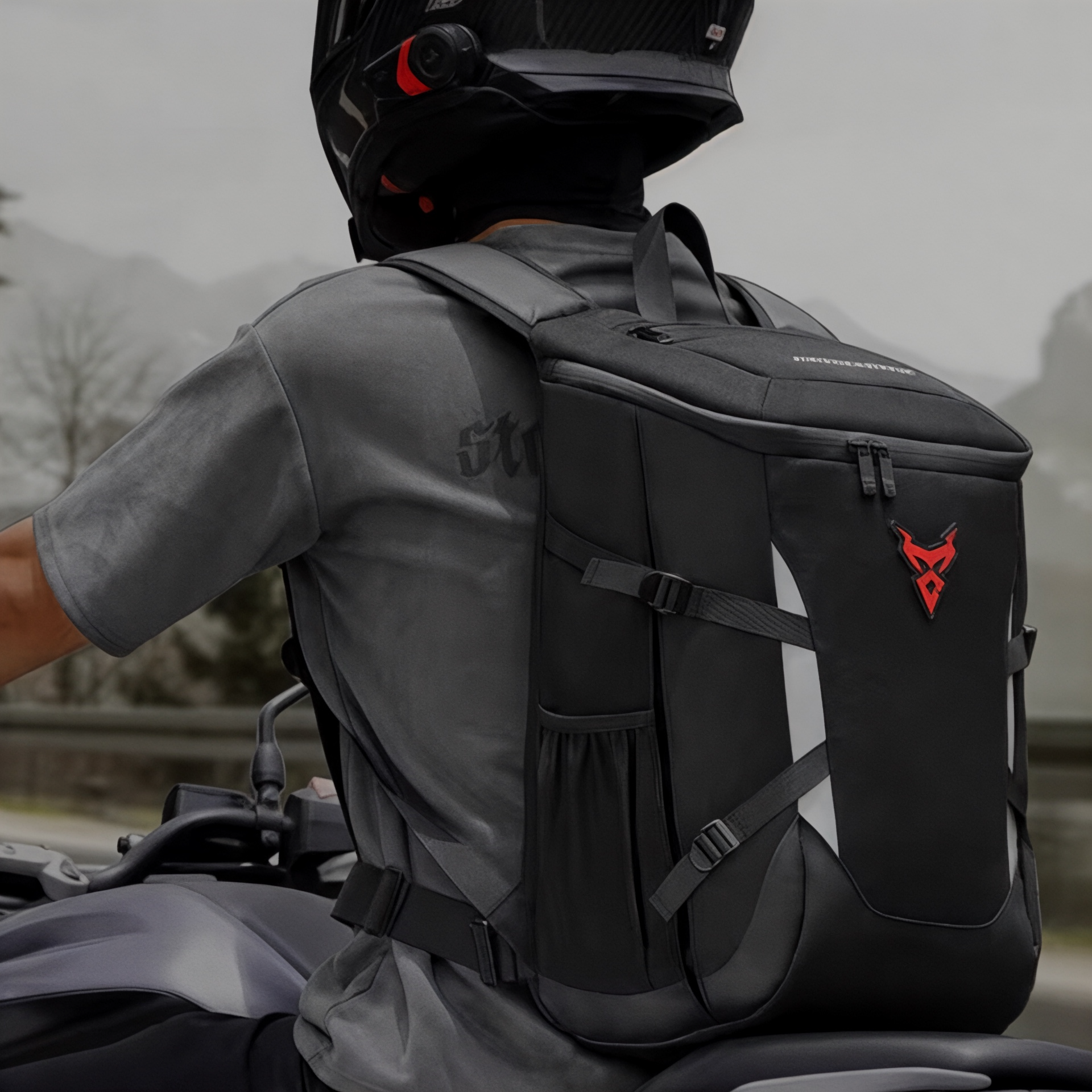 Sac à dos moto étanche extensible – TractionWheel – Havresacs