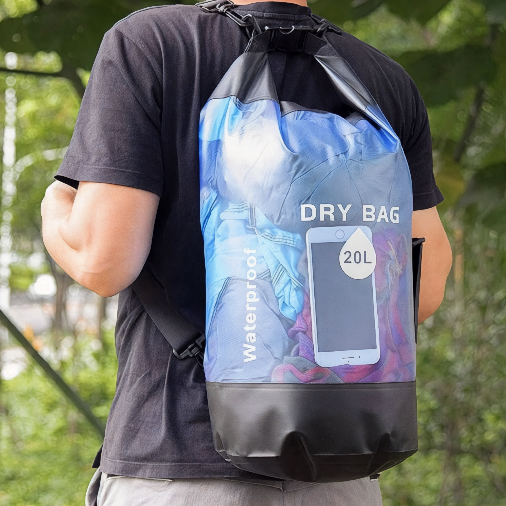 Sac à dos étanche 10-20L – AquaSafe – Havresacs