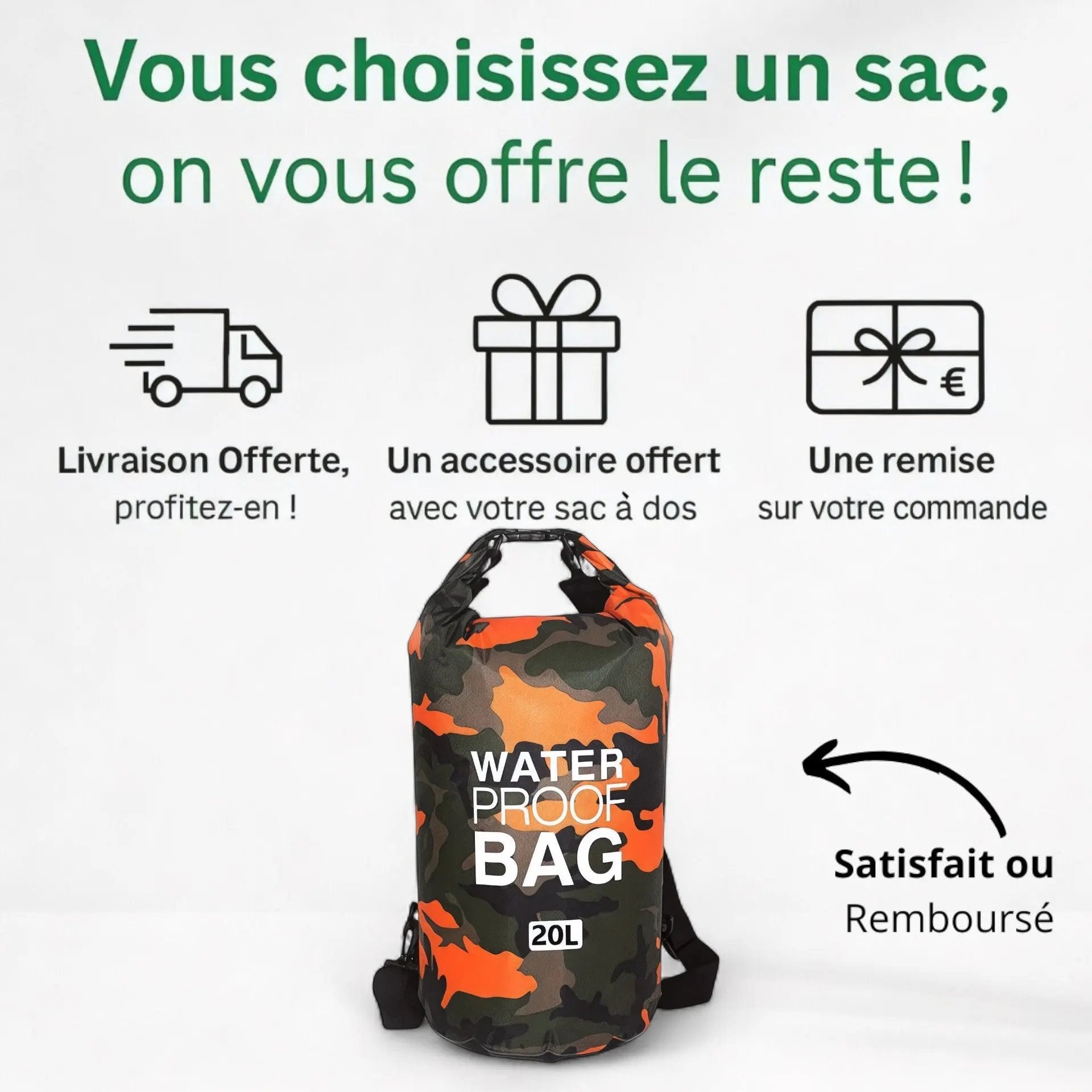 Sac à dos étanche 10-20L, idéal en sortie aquatique – Havresacs - HavreS