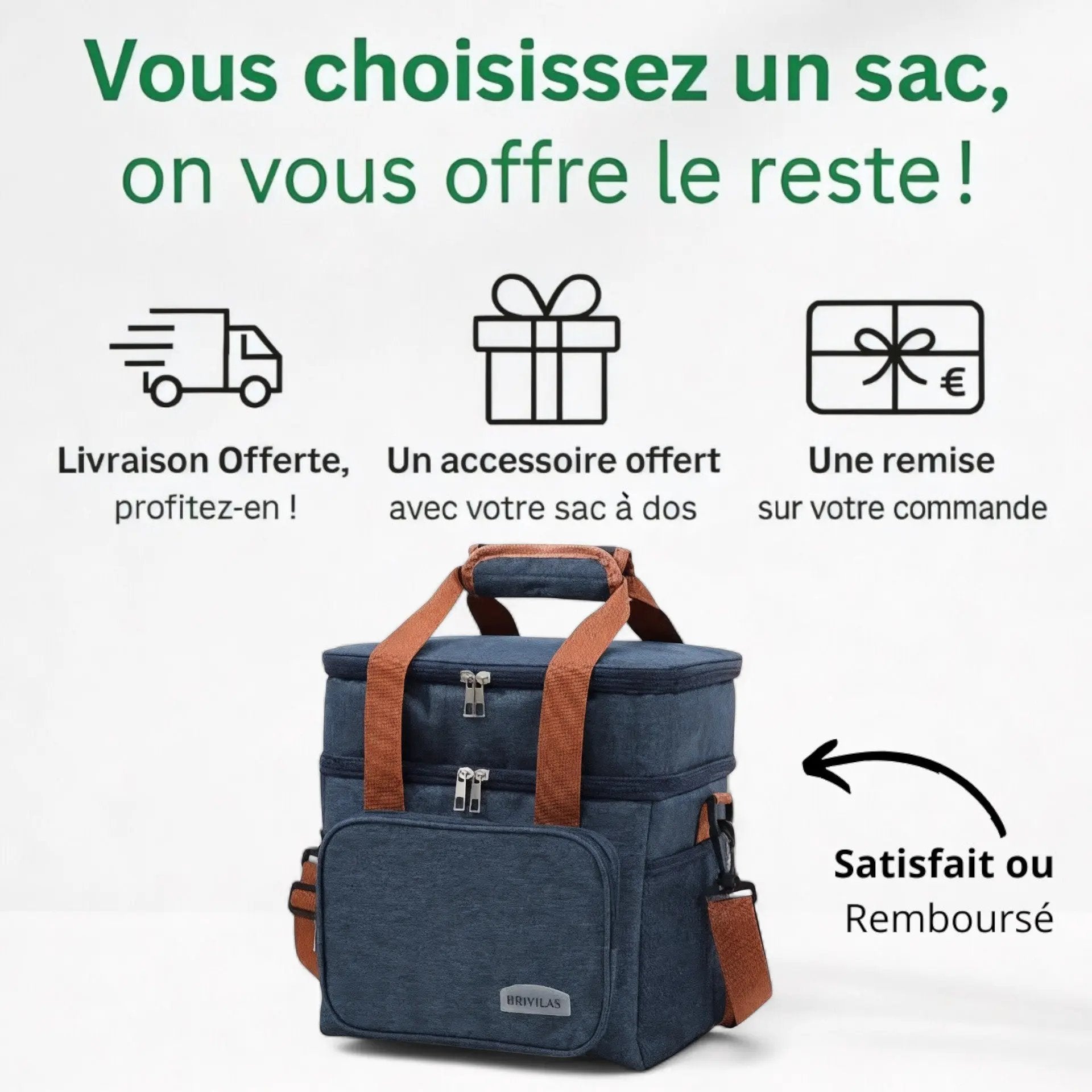 Sac isotherme repas de 12 litres, transporter vos repas - Havresacs - HavreS