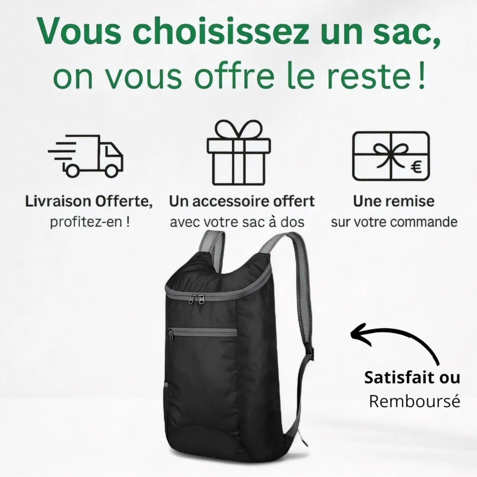 Sac à dos femme pliable ultra léger de 15L - Havresacs - HavreS