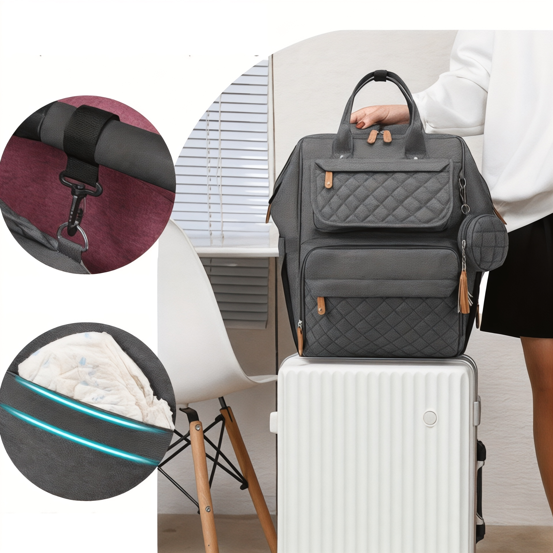 Meilleur sac à dos langer de 30L – BabyCare Pro – Havresacs