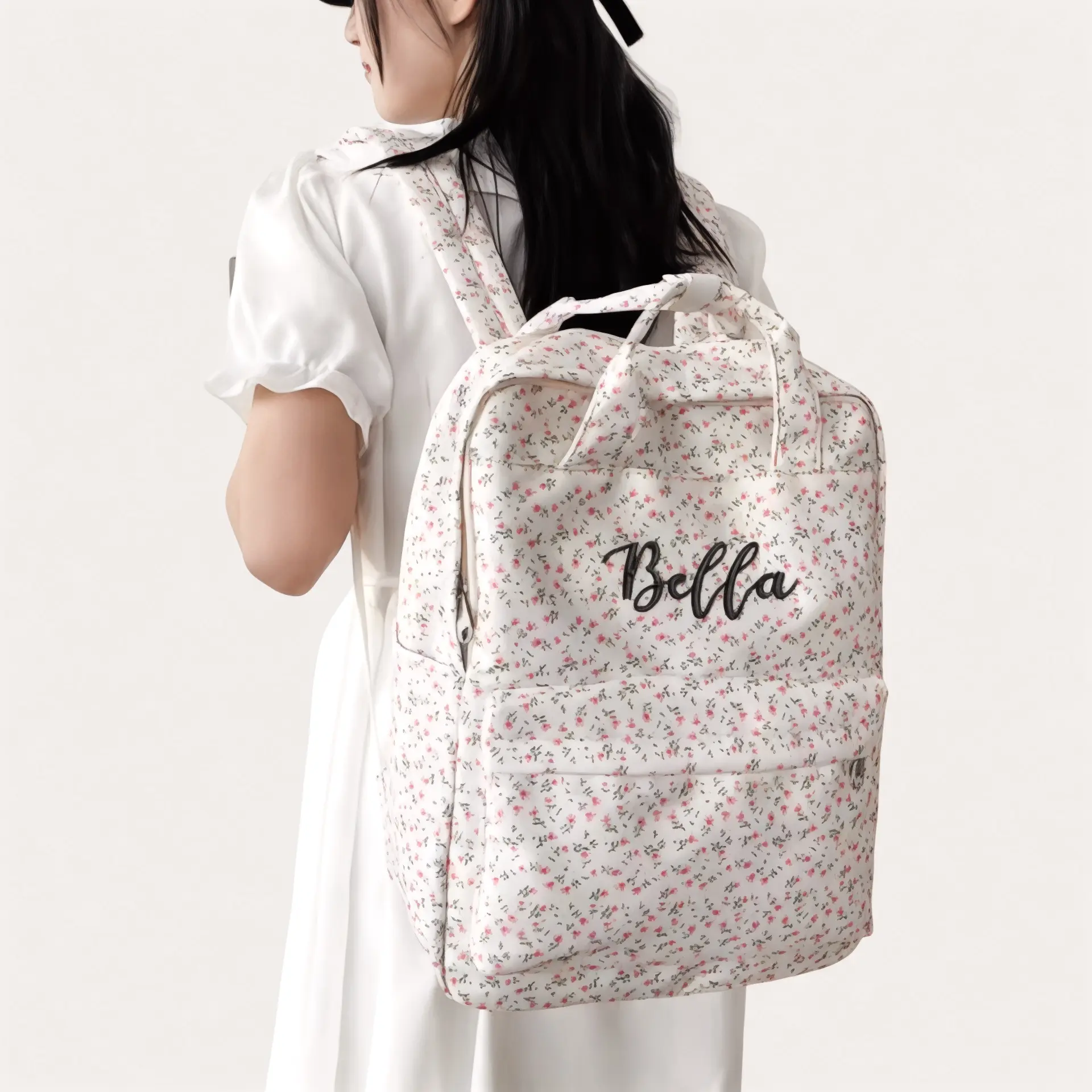 Sac à dos personnalisé prénom fleurs de 13 litres - Havresacs - HavreS