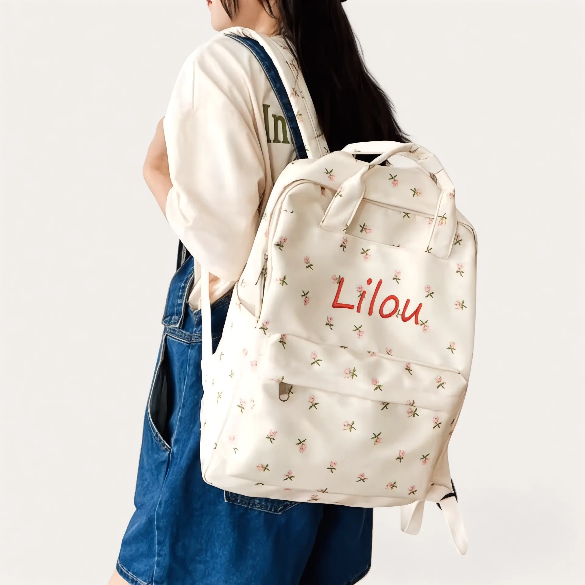 Sac à dos personnalisé prénom fleurs de 13 litres - Havresacs - HavreS