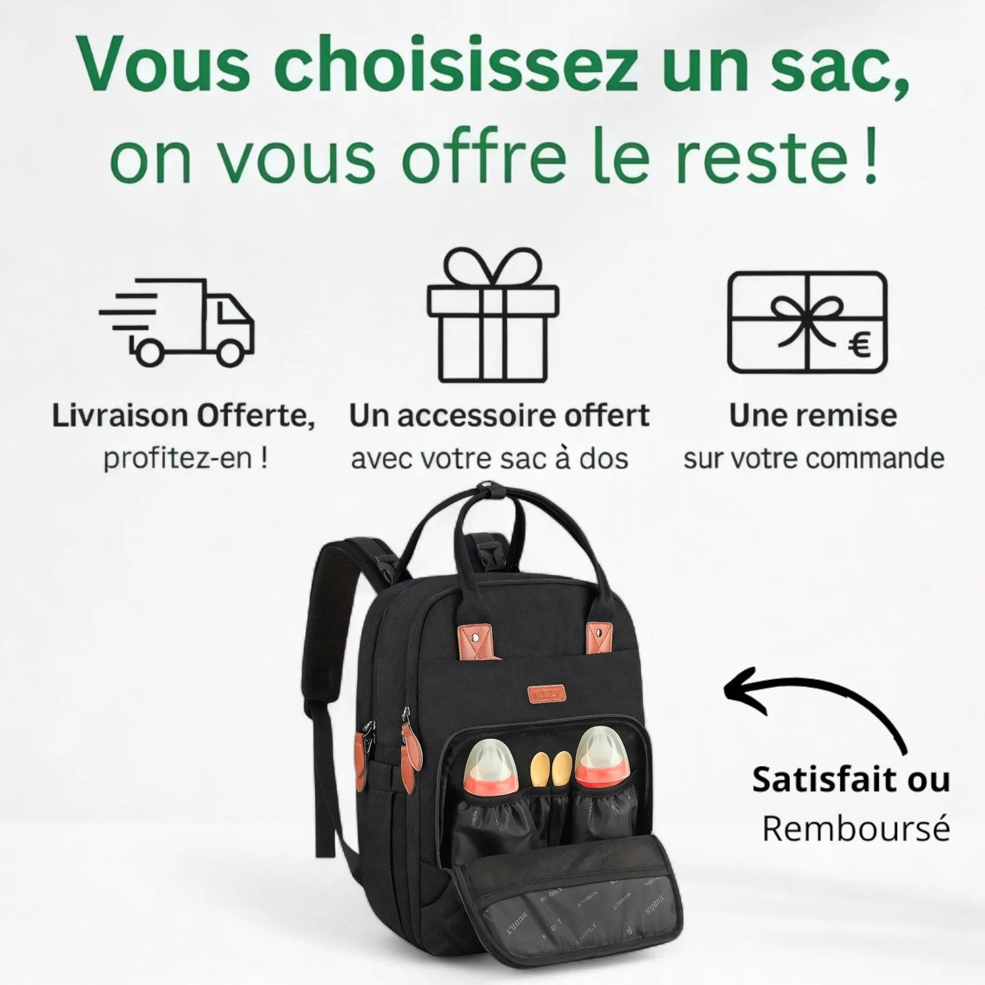 Sac à dos à langer pour parents, grande capacité 30litres - Havresacs - HavreS